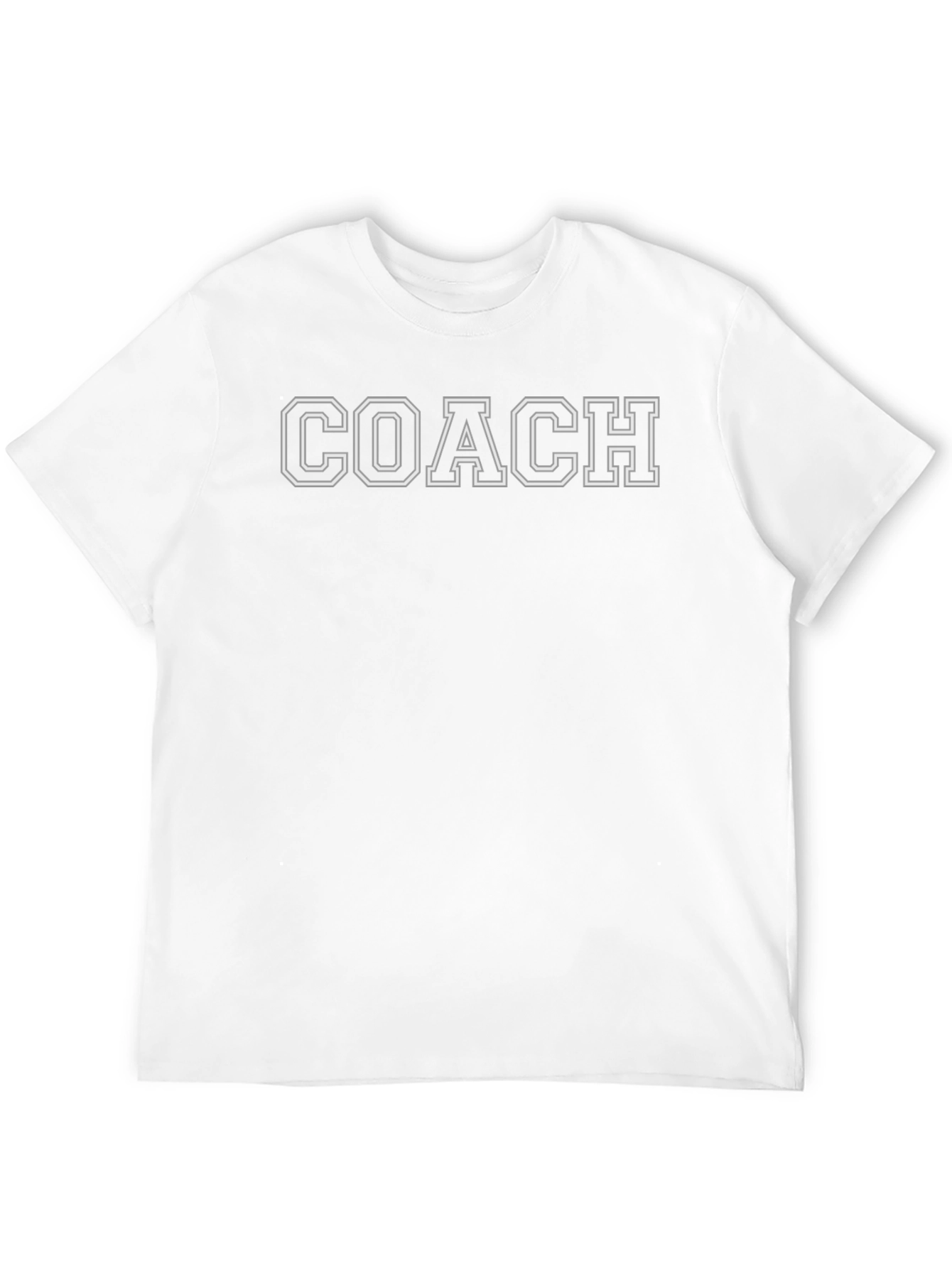 Coach Black T-Shirt with White Lettering