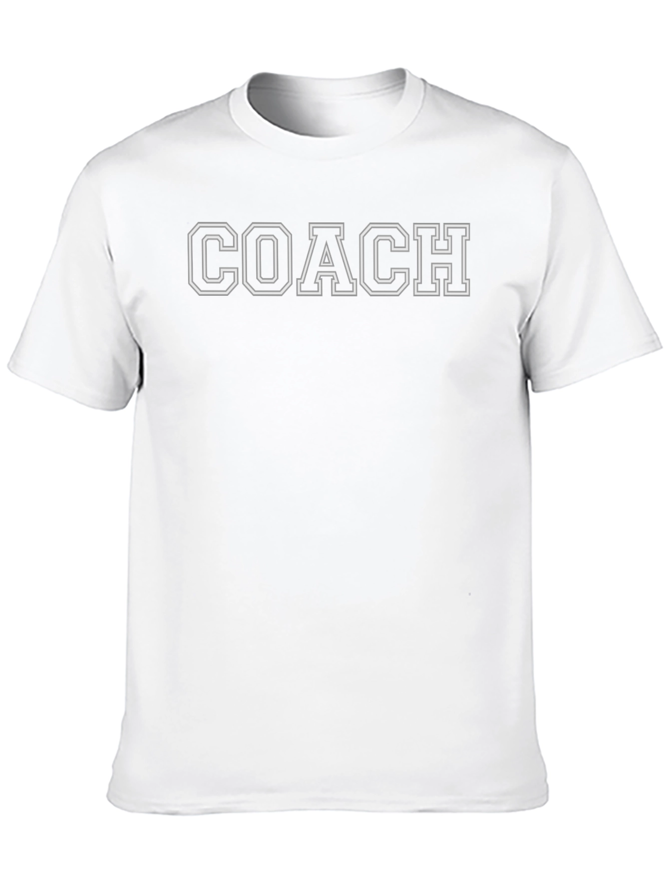 Coach Black T-Shirt with White Lettering
