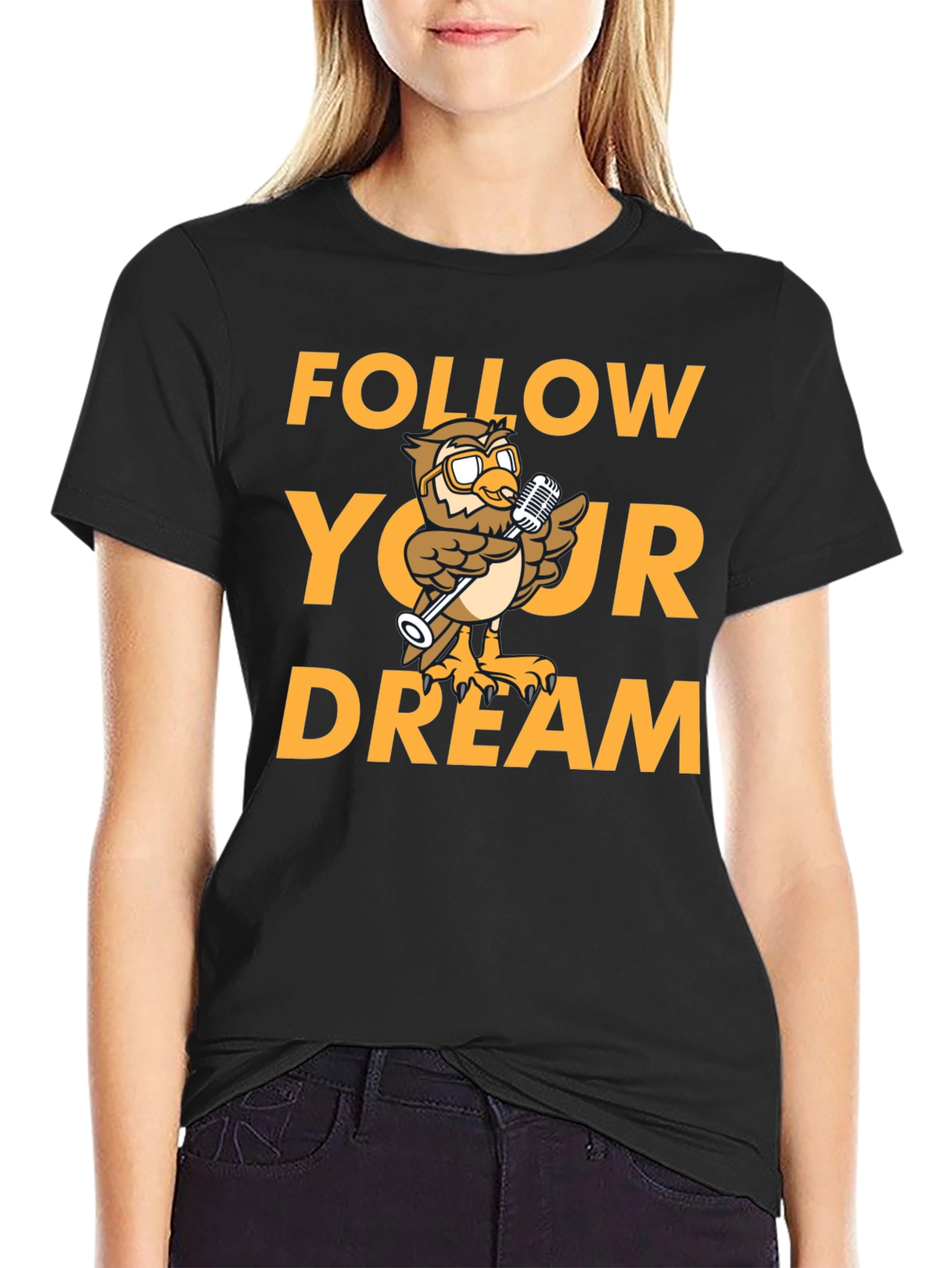 Follow Your Dream T-Shirt - Owl Design