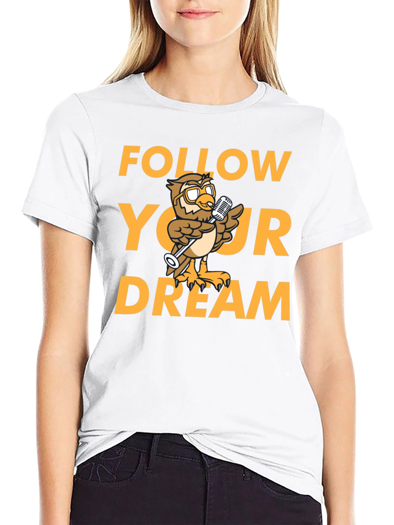 Follow Your Dream T-Shirt - Owl Design