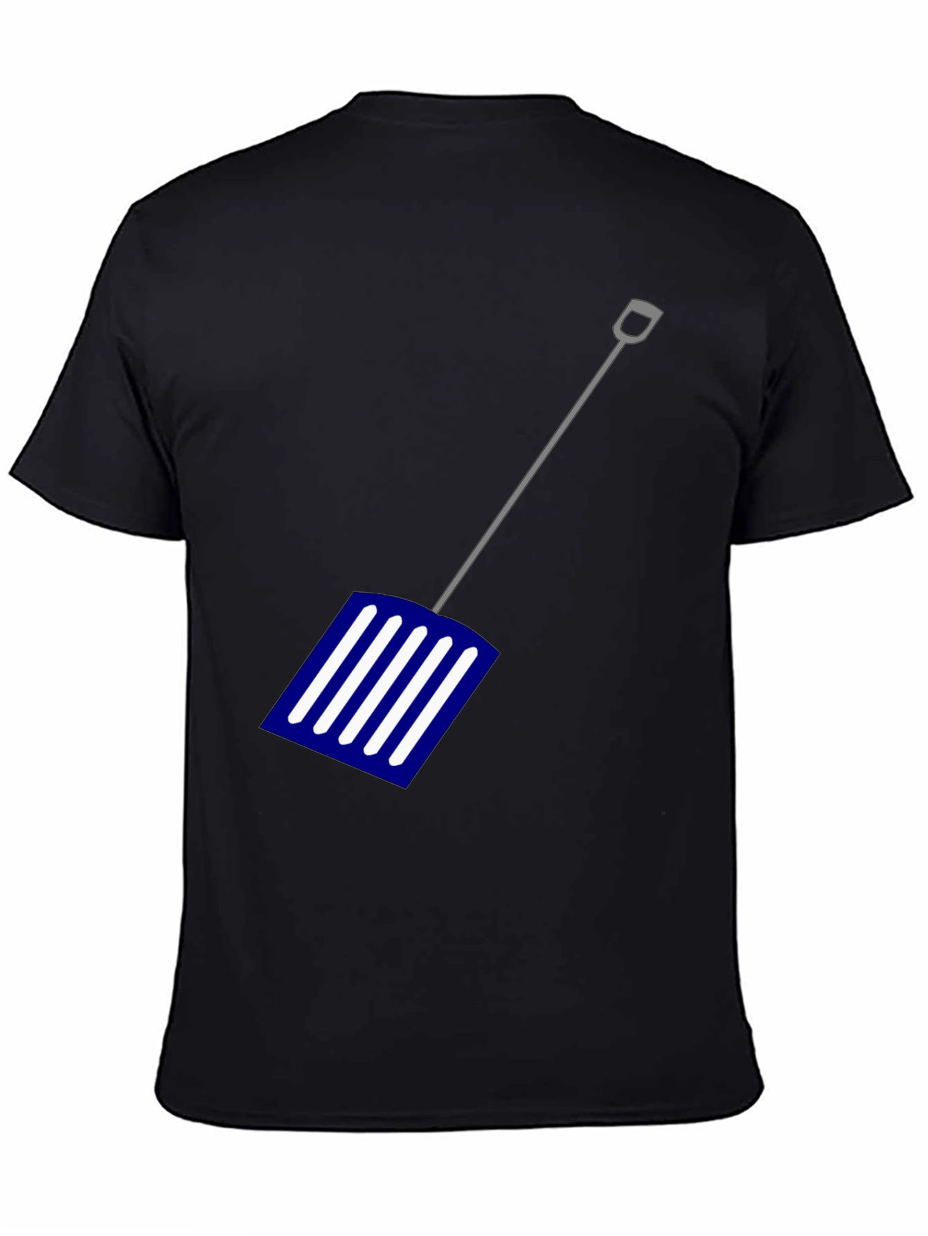 Novelty Snow Shovel Graphic Tee - Black