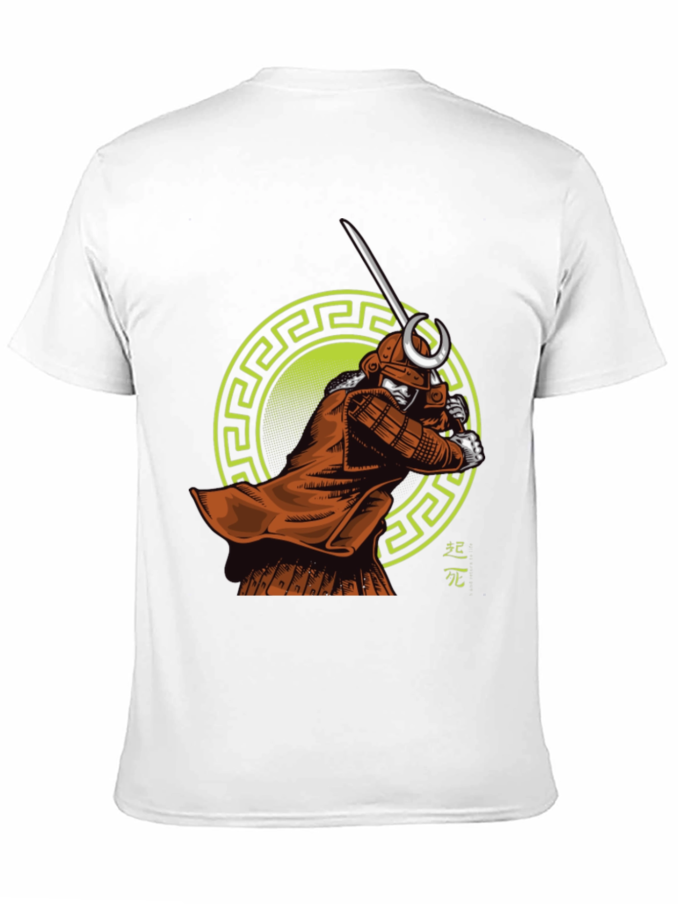Samurai Warrior Graphic Print T-Shirt