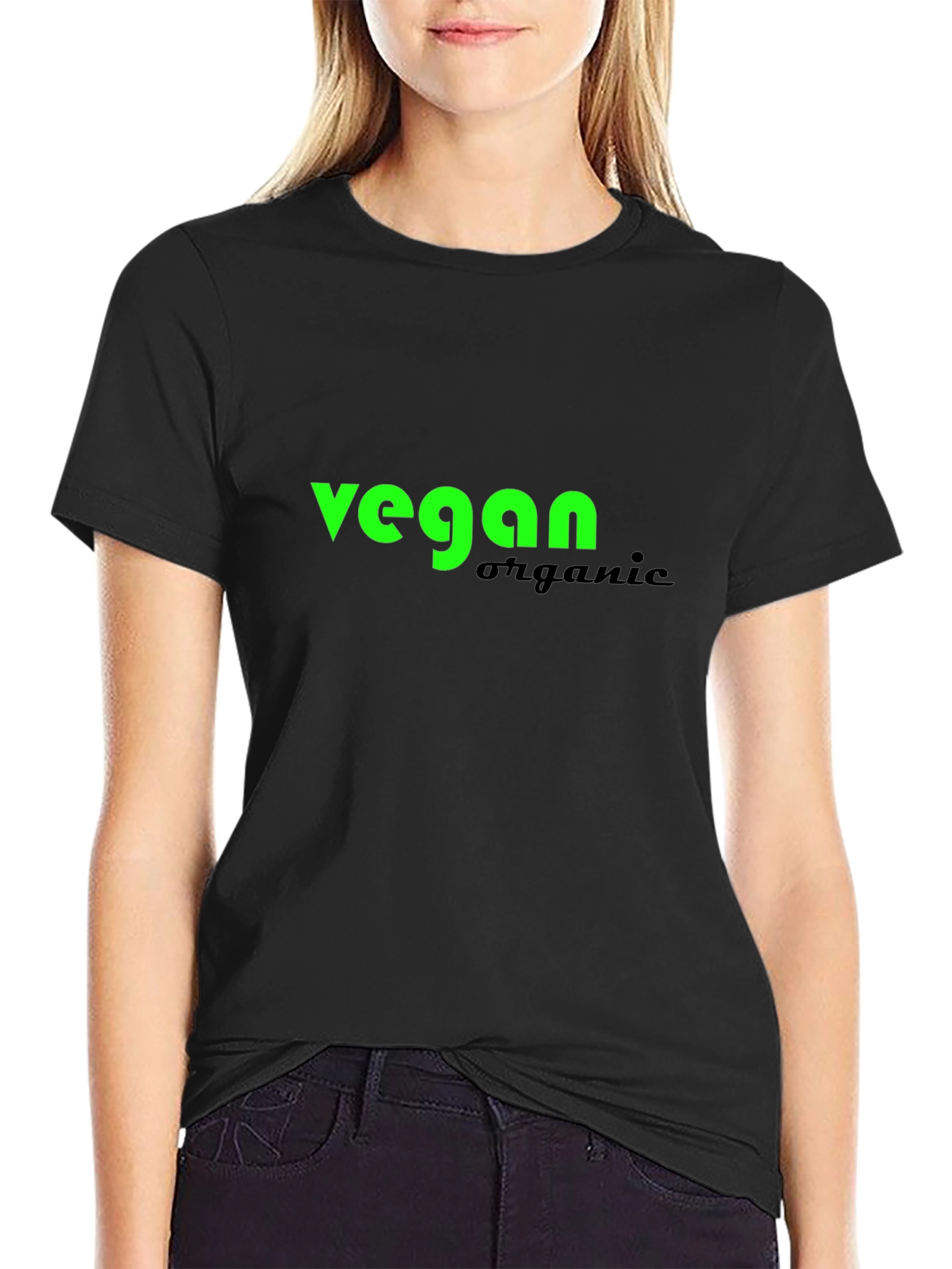 Vegan Organic Black T-Shirt