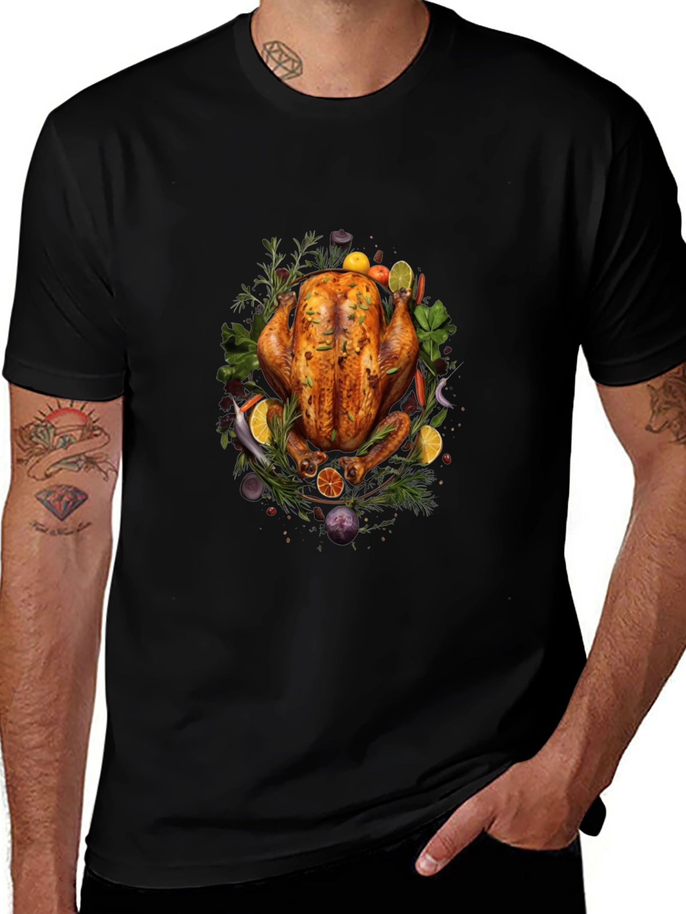 Thanksgiving Feast T-Shirt: Roasted Turkey Dinner
