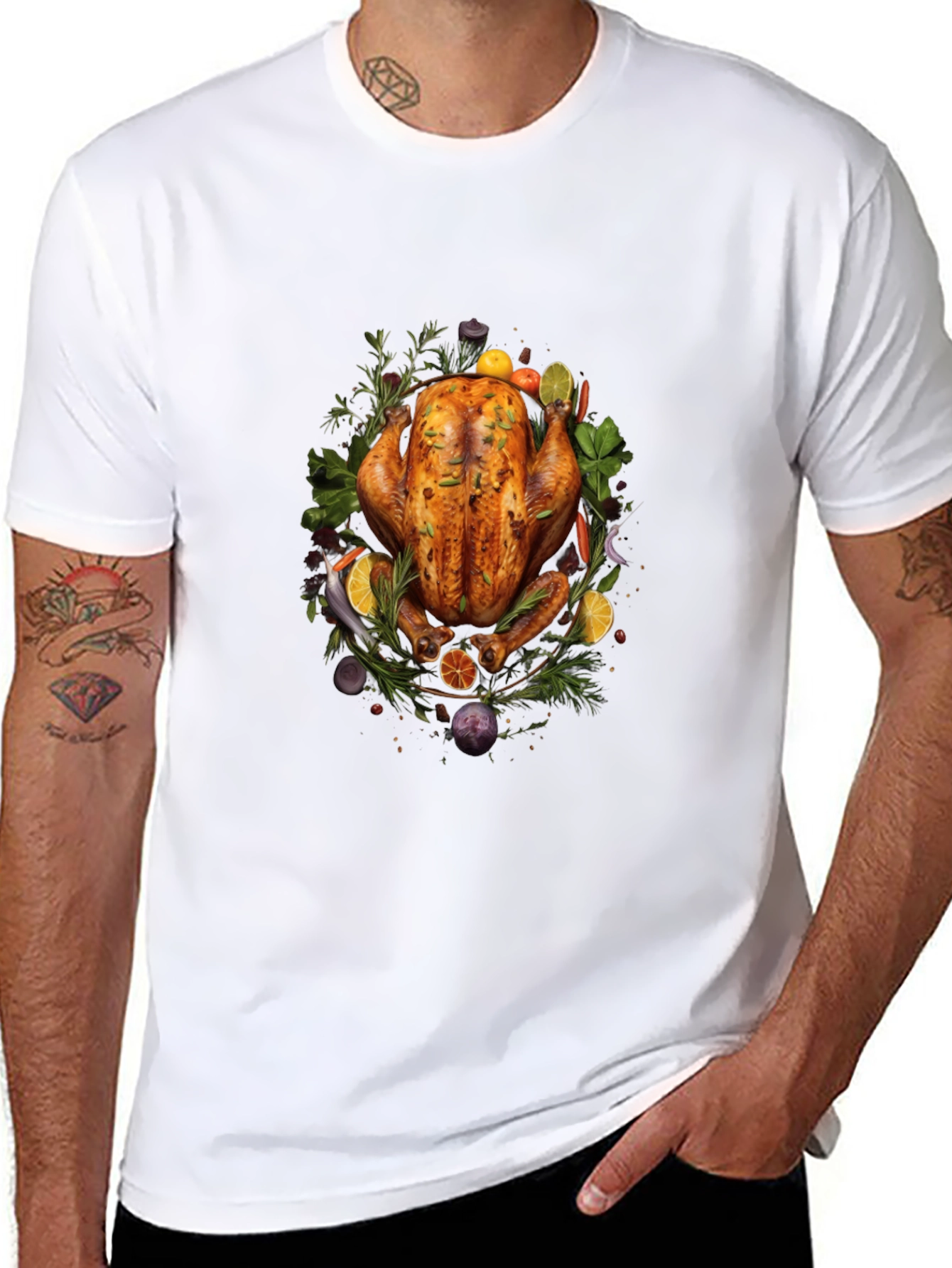 Thanksgiving Feast T-Shirt: Roasted Turkey Dinner