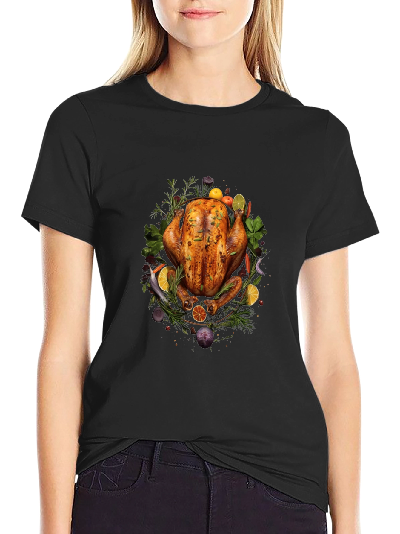 Thanksgiving Feast T-Shirt: Roasted Turkey Dinner