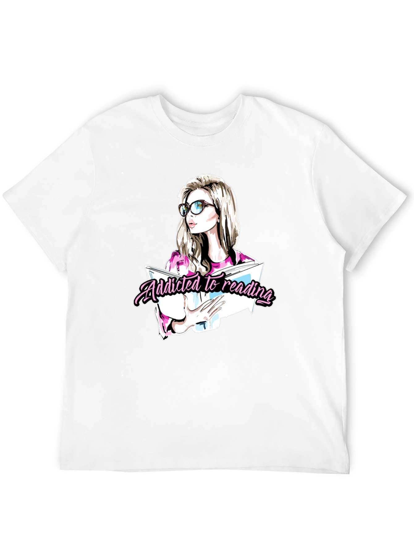 Addicted to Reading Graphic T-Shirt