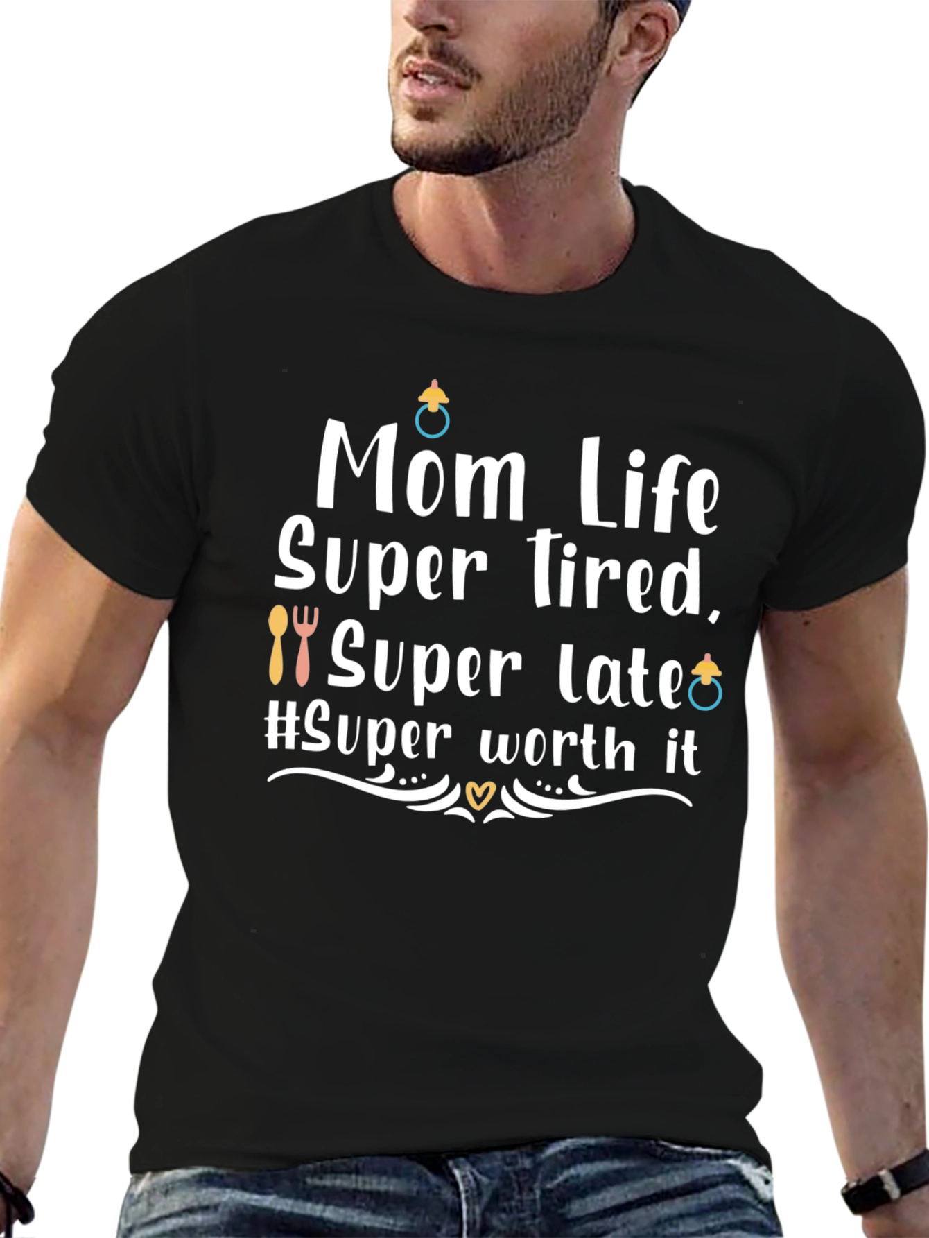 Mom Life Super Tired T-Shirt