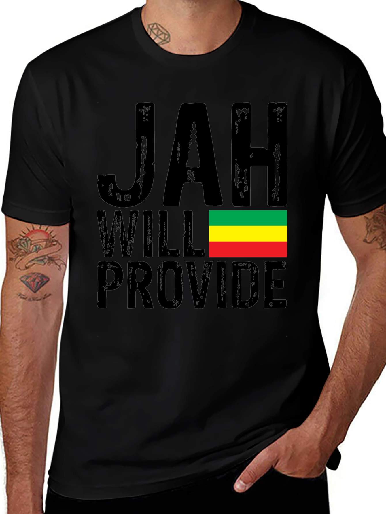 Jah Will Provide Rastafarian T-Shirt