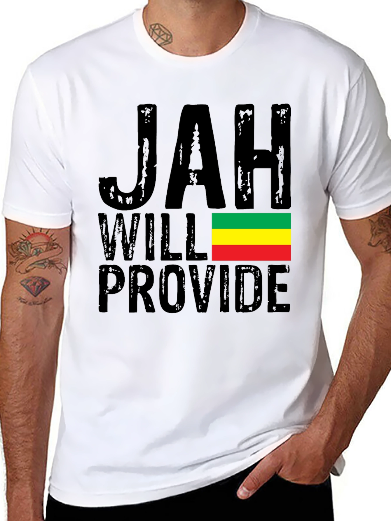 Jah Will Provide Rastafarian T-Shirt