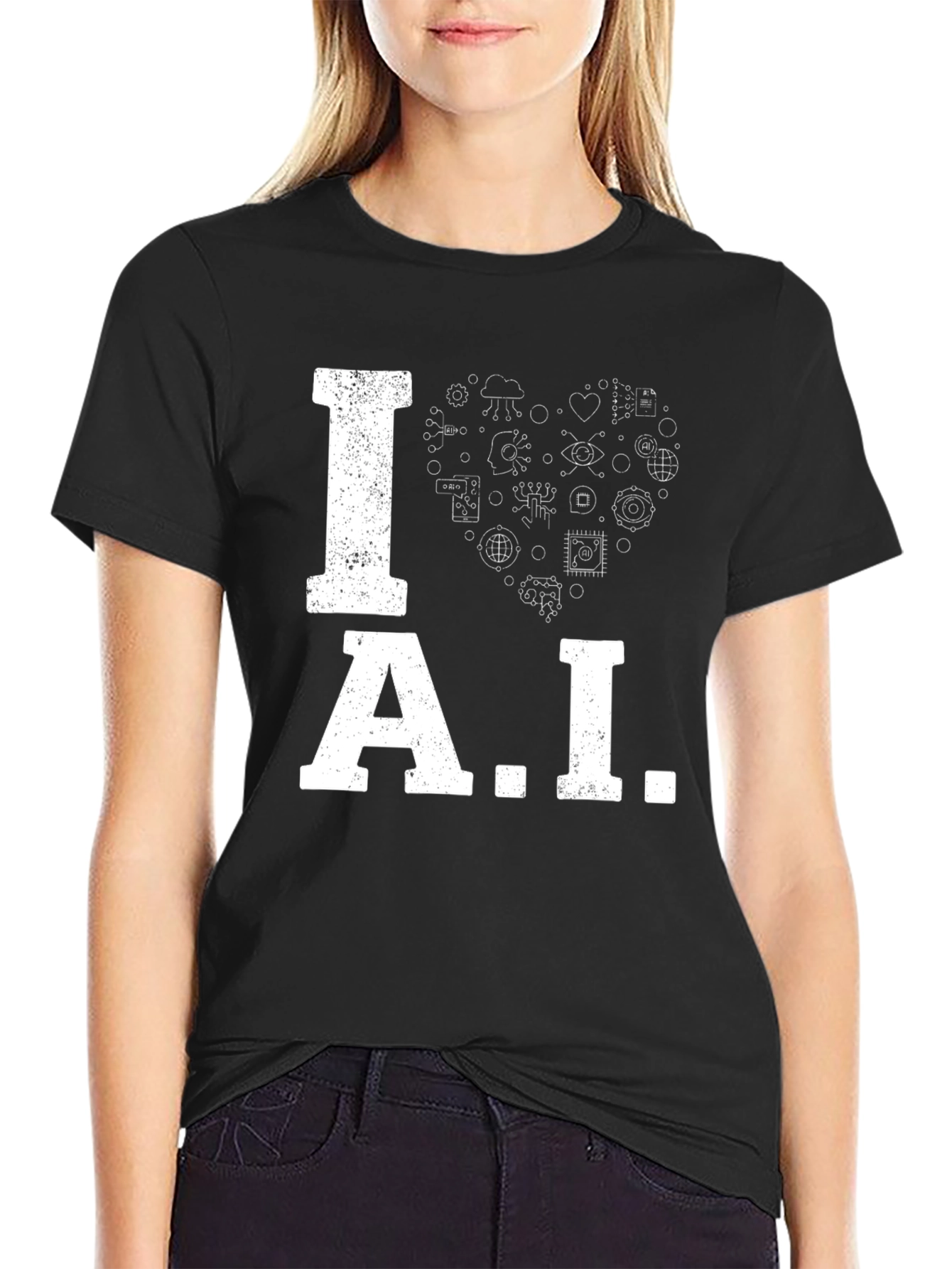 I Love AI T-Shirt - Artificial Intelligence Tee