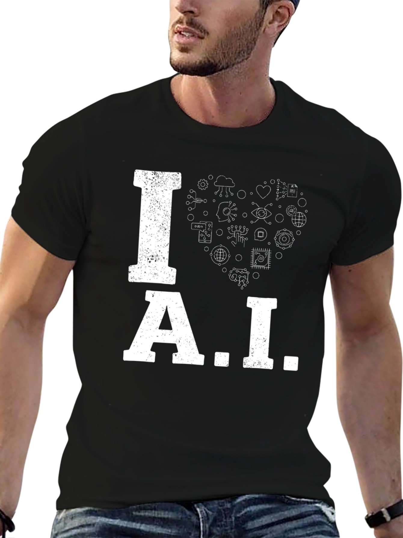 I Love AI T-Shirt - Artificial Intelligence Tee