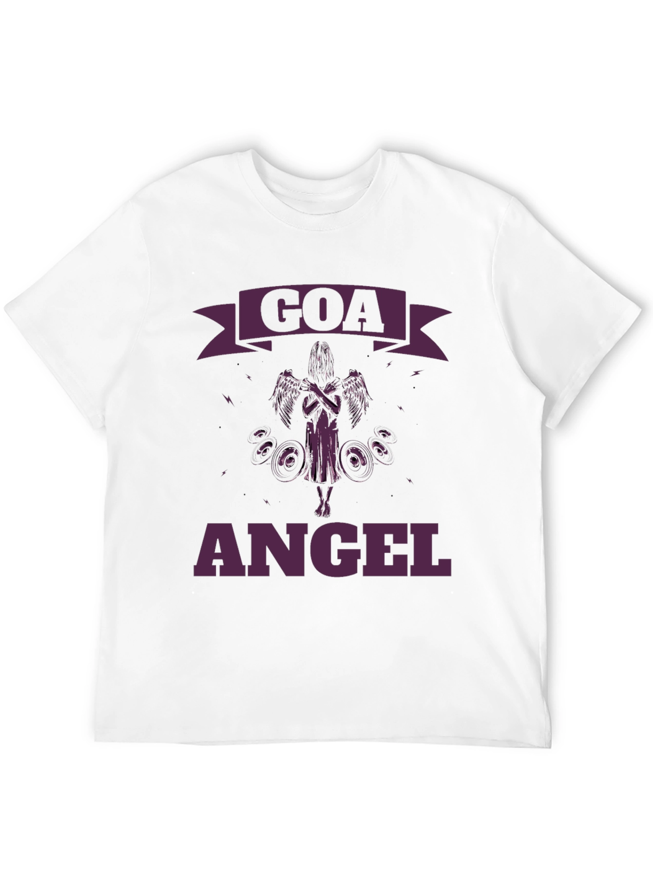 Goa Angel T-Shirt - Black Stylish Graphic Tee