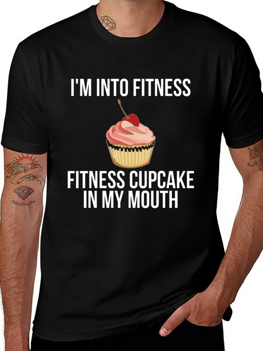 Fitness Cupcake Graphic T-Shirt