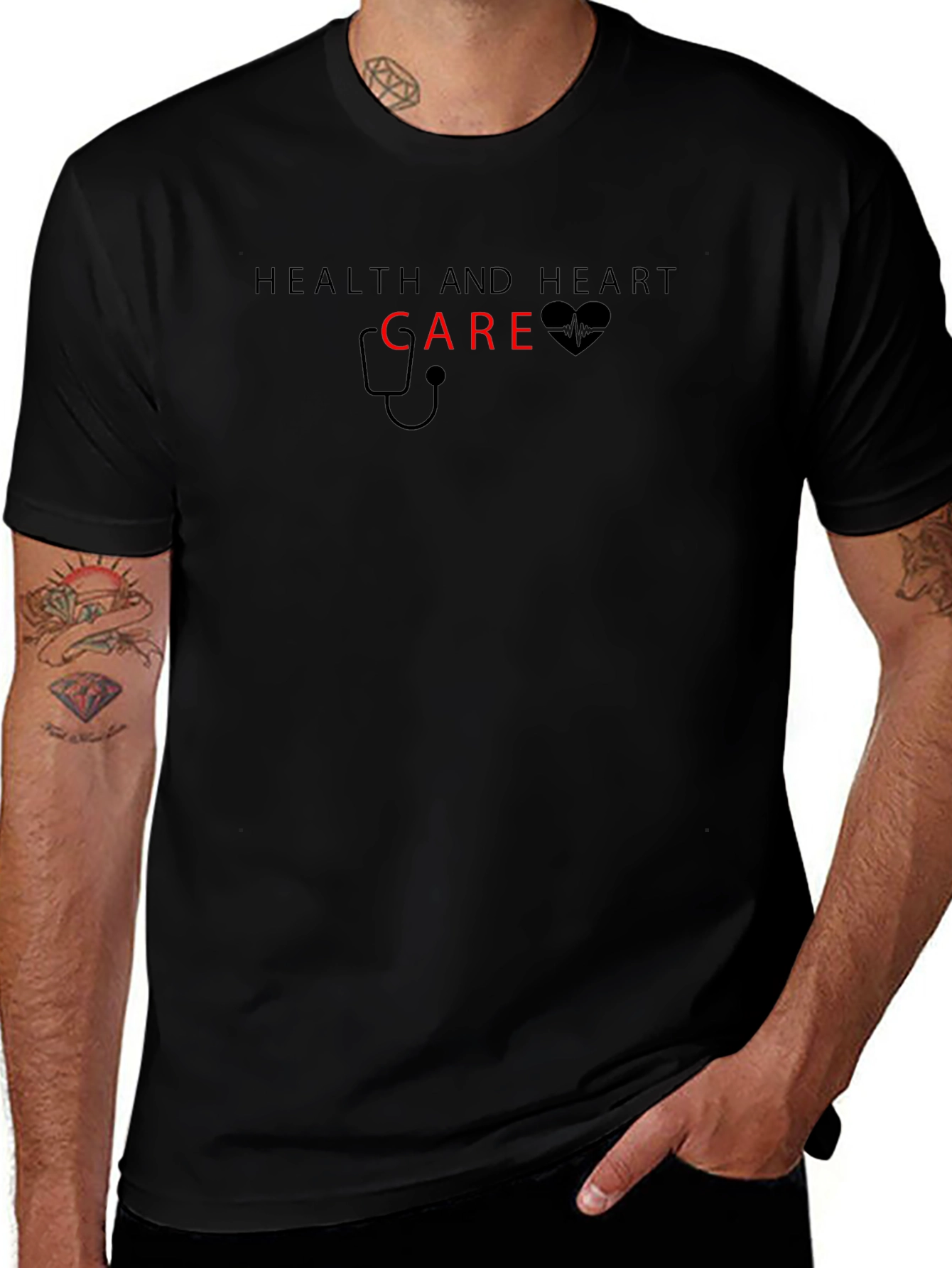 Health & Heart Care Graphic Tee