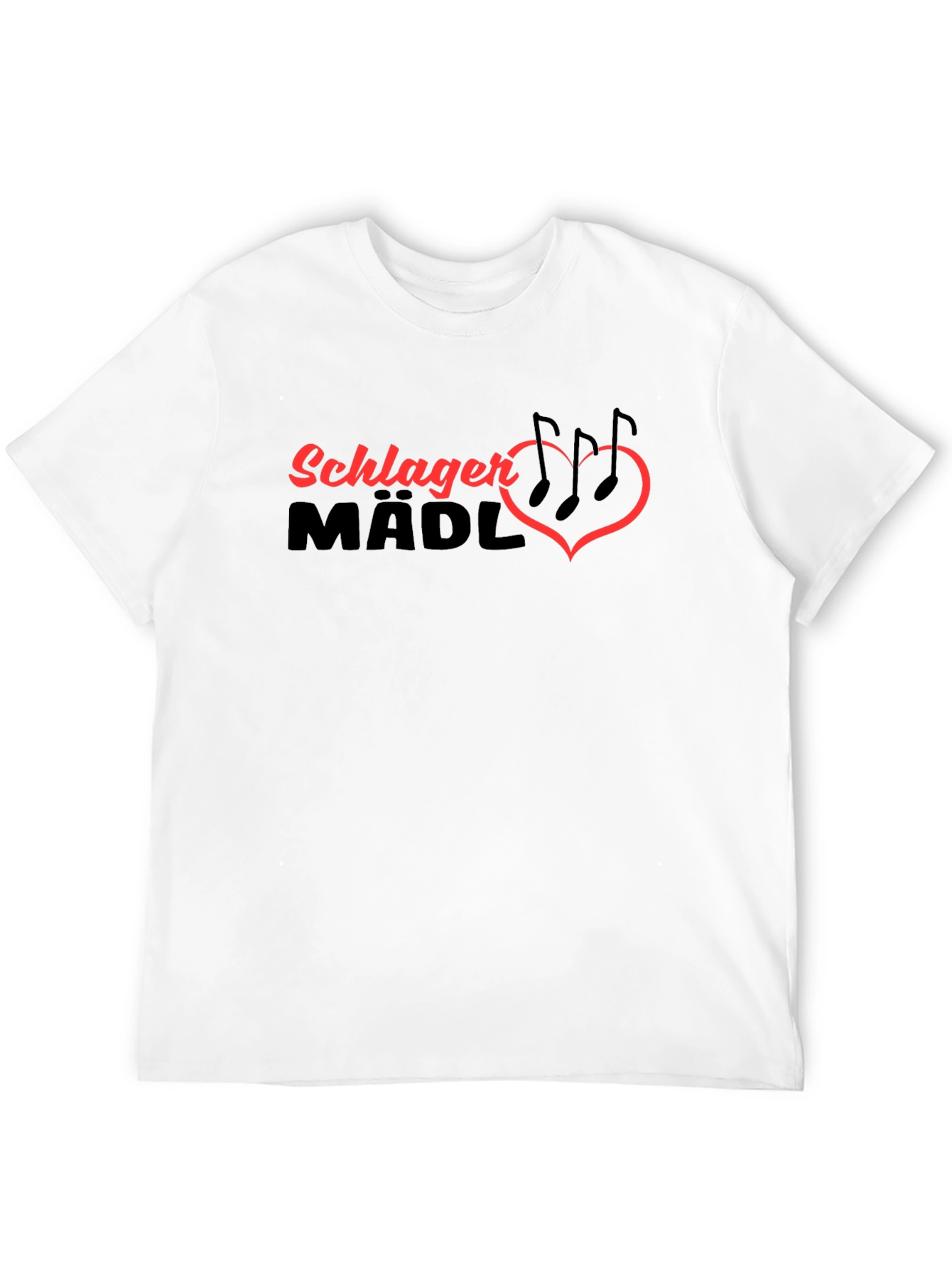 Schlager Madl Music Heart Graphic T-Shirt