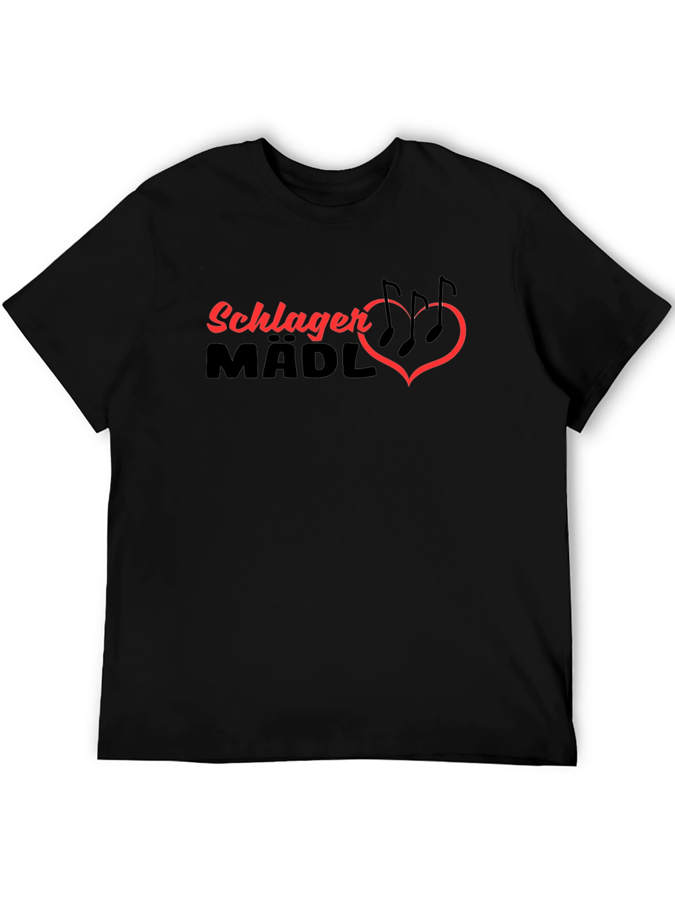 Schlager Madl Music Heart Graphic T-Shirt