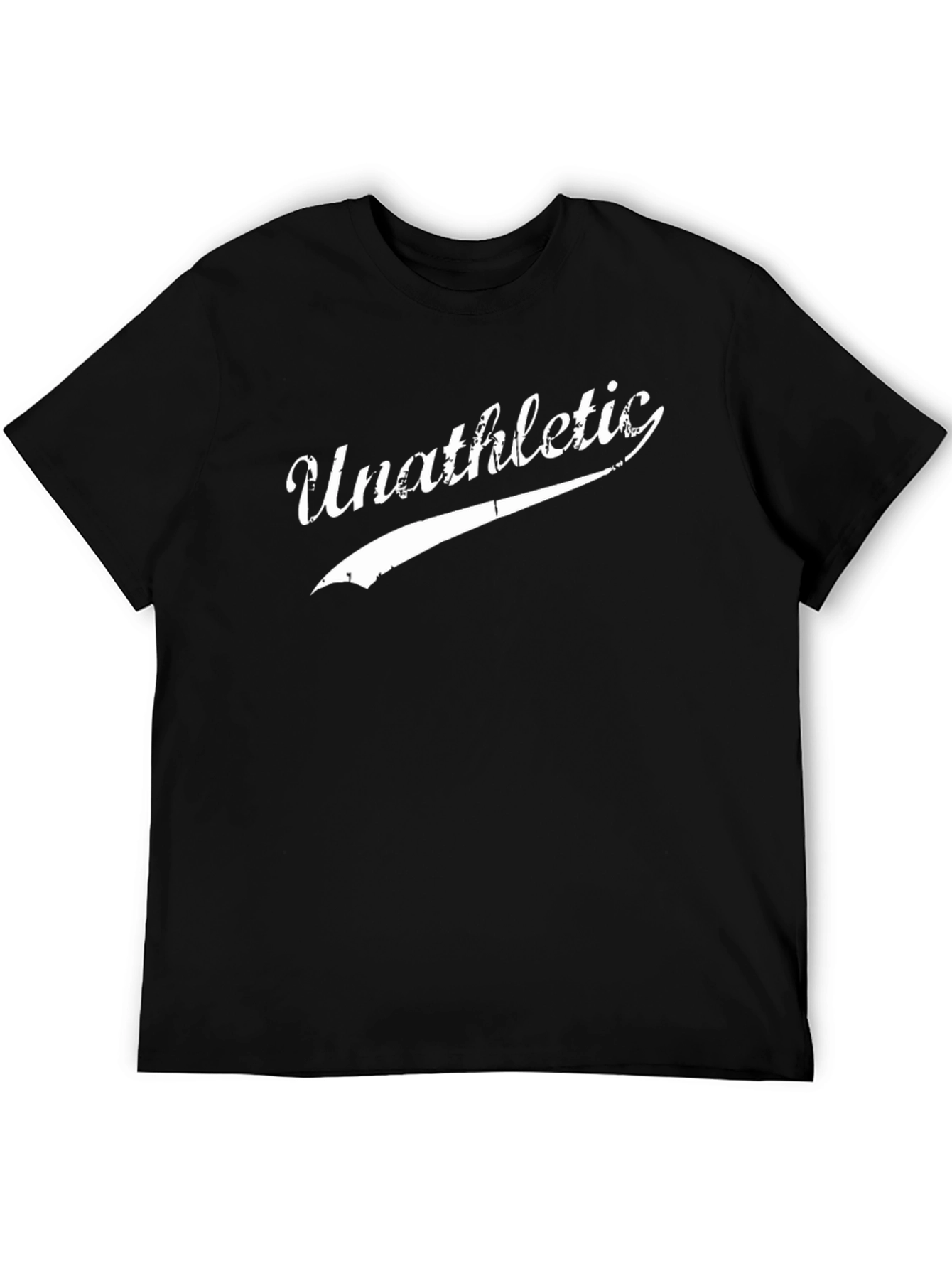 Unathletic Graphic Tee - Black Cotton T-Shirt