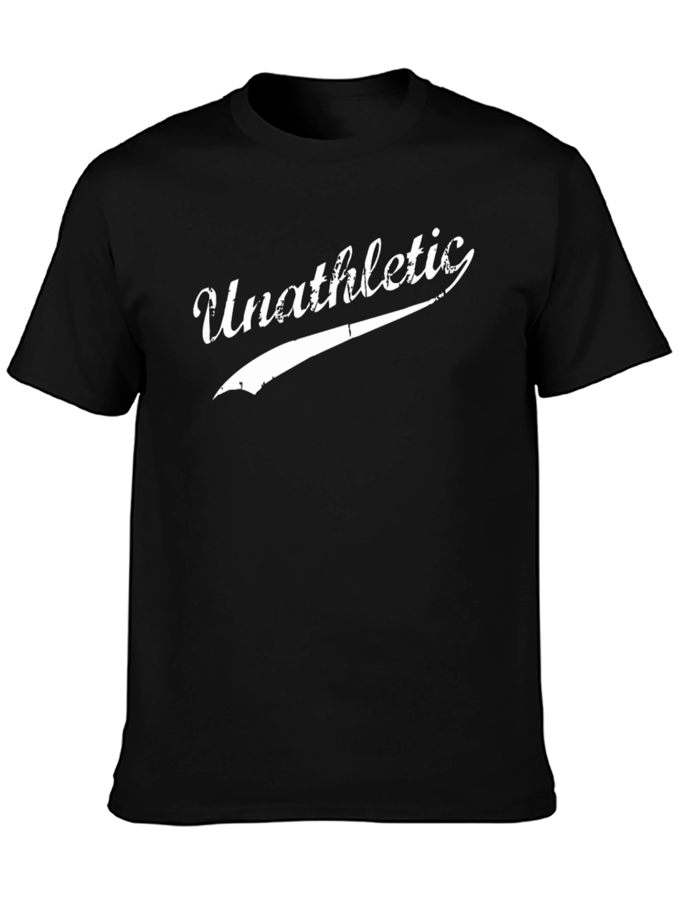 Unathletic Graphic Tee - Black Cotton T-Shirt