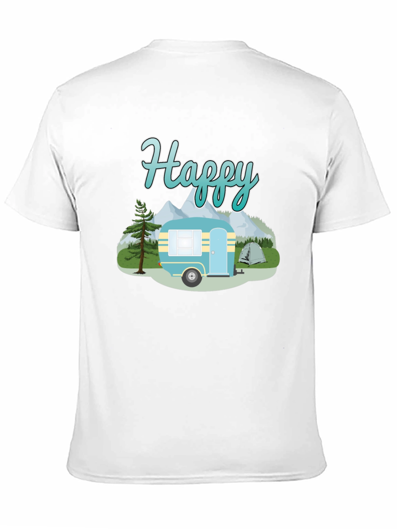 Happy Camper Graphic Tee - Camping Adventure Shirt