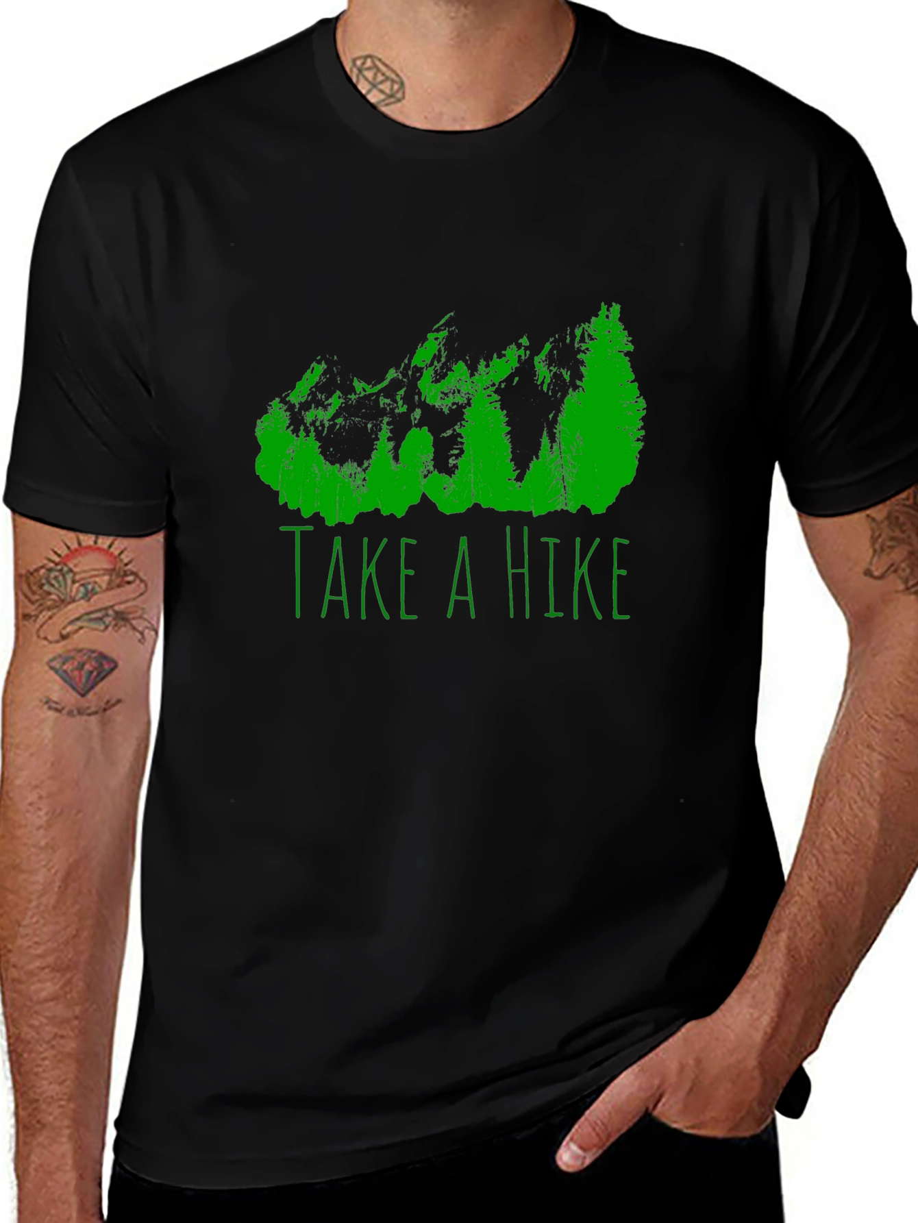 Take a Hike Graphic Tee - Black