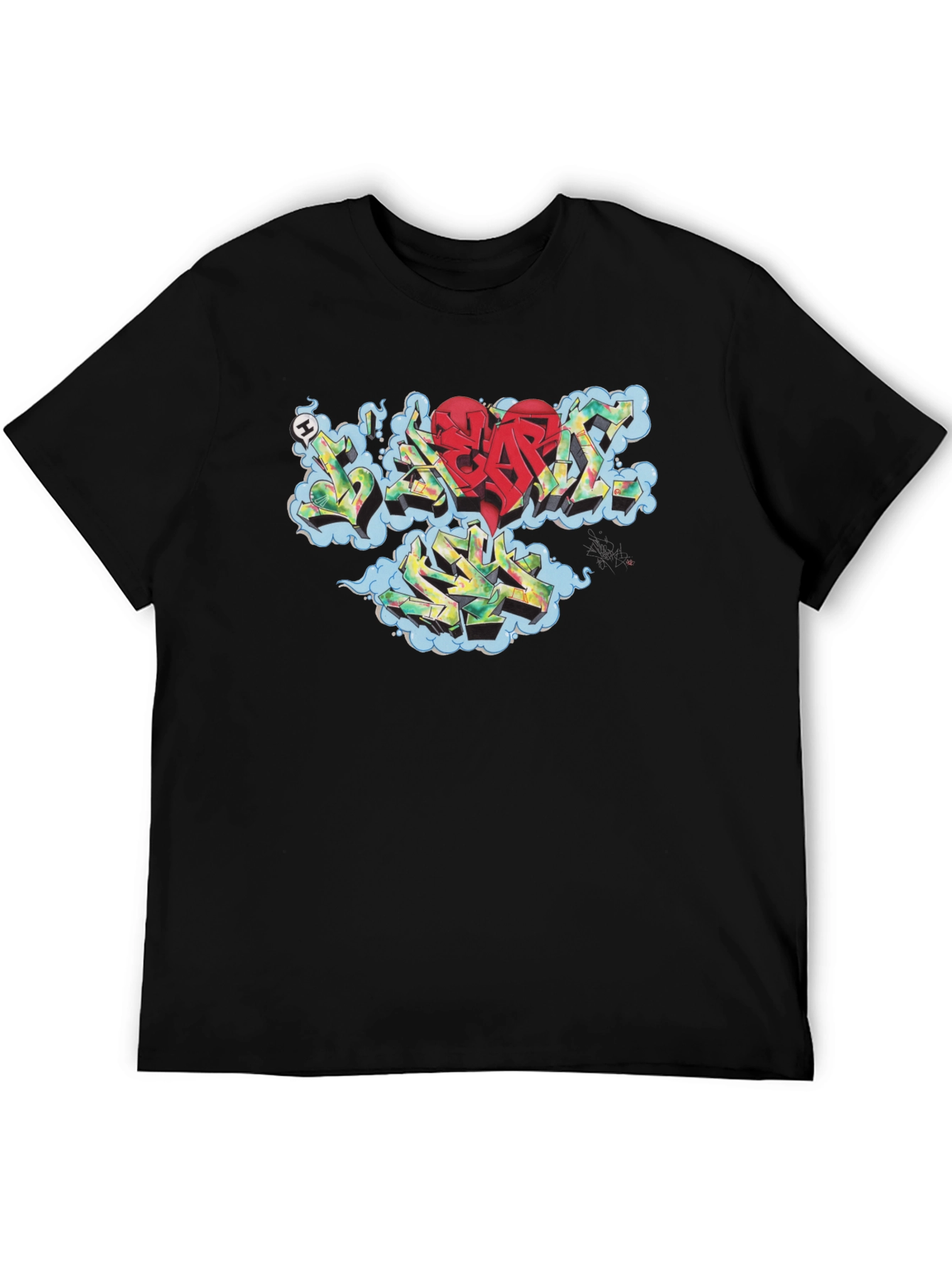 I Heart Seattle Black Crew Neck T-Shirt