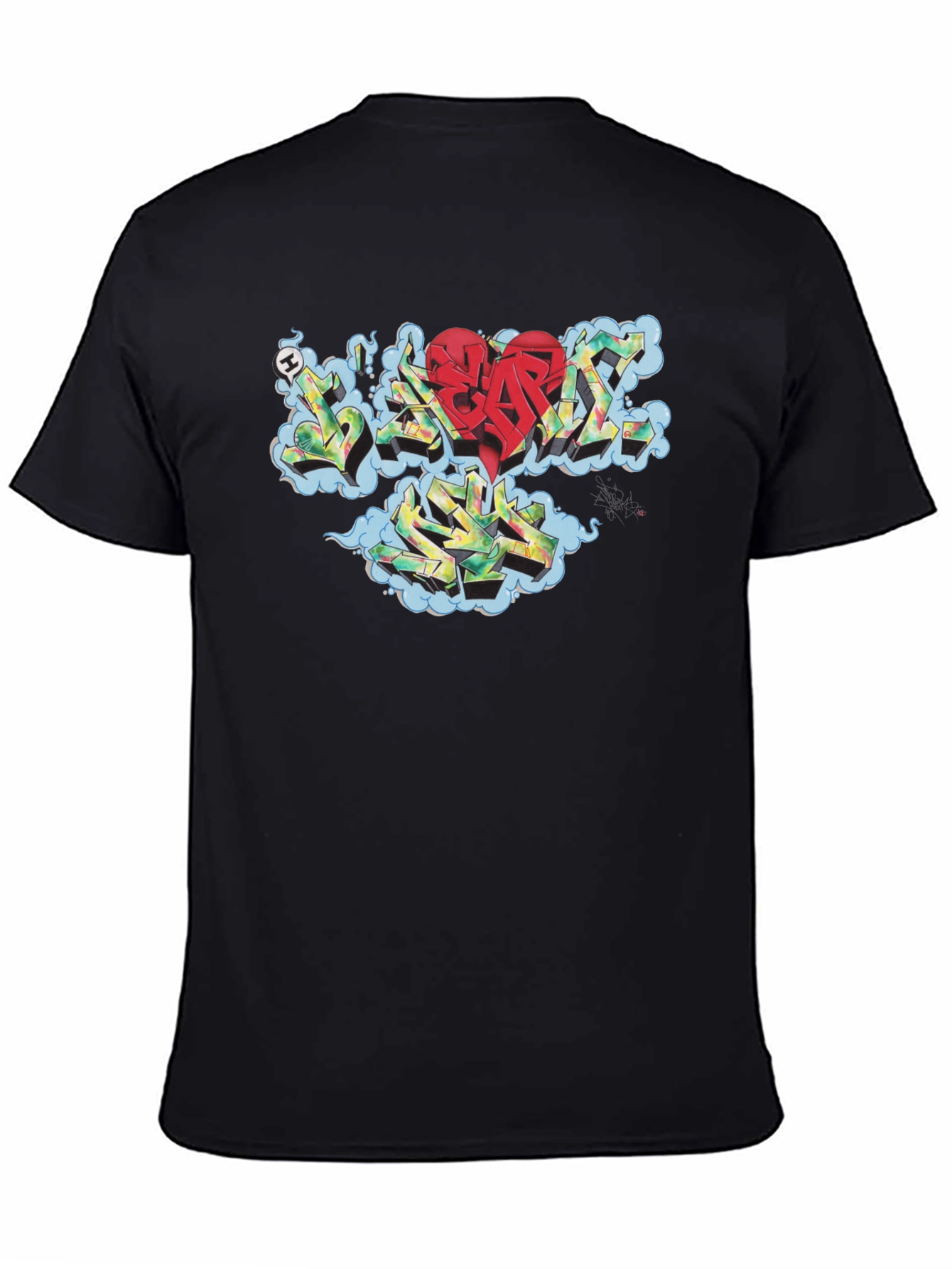 I Heart Seattle Black Crew Neck T-Shirt