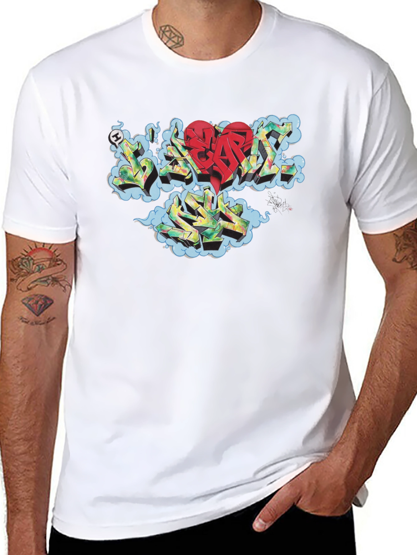 I Heart Seattle Black Crew Neck T-Shirt
