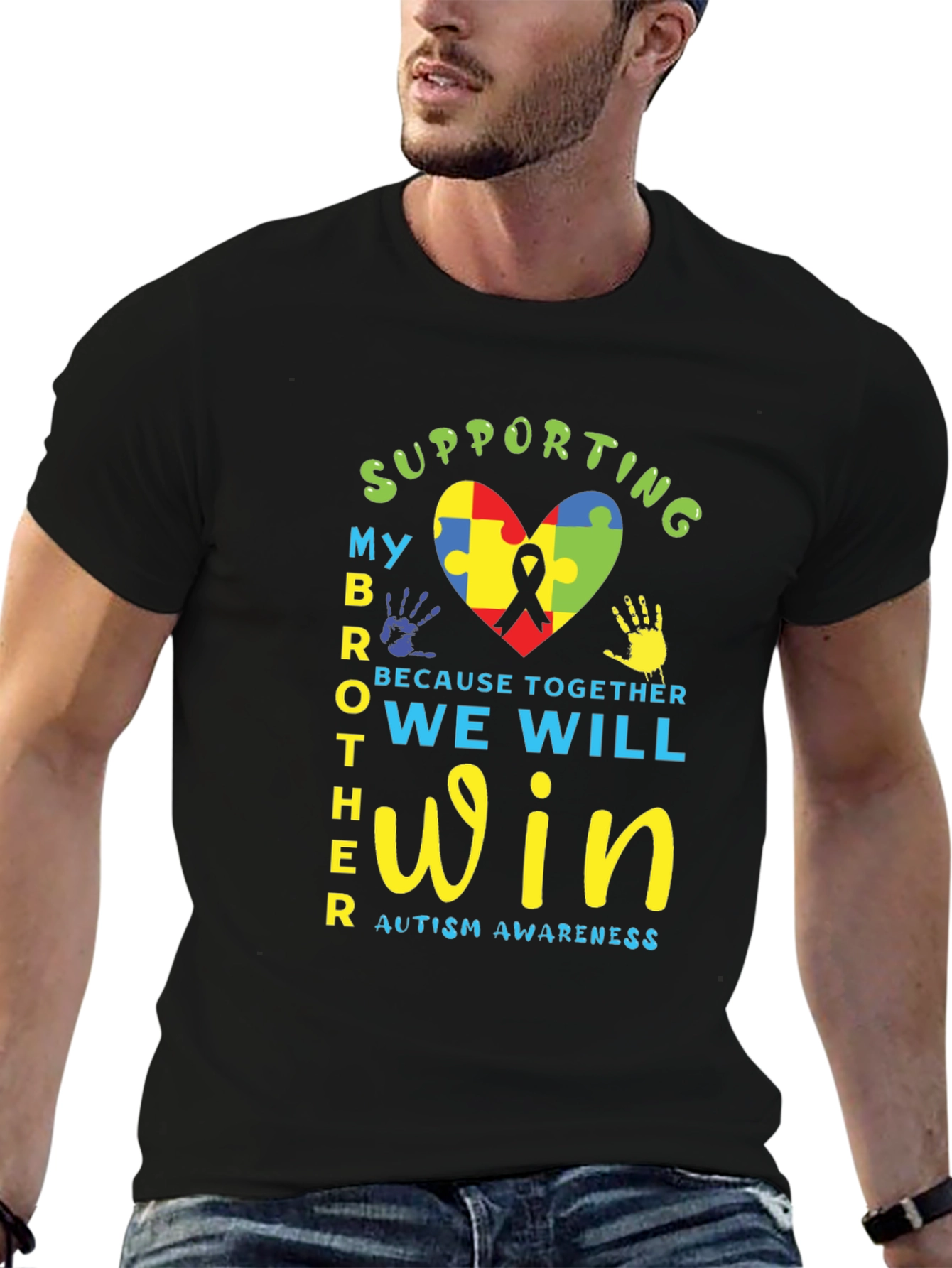 Supporting My Brother Autism Awareness T-Shirt