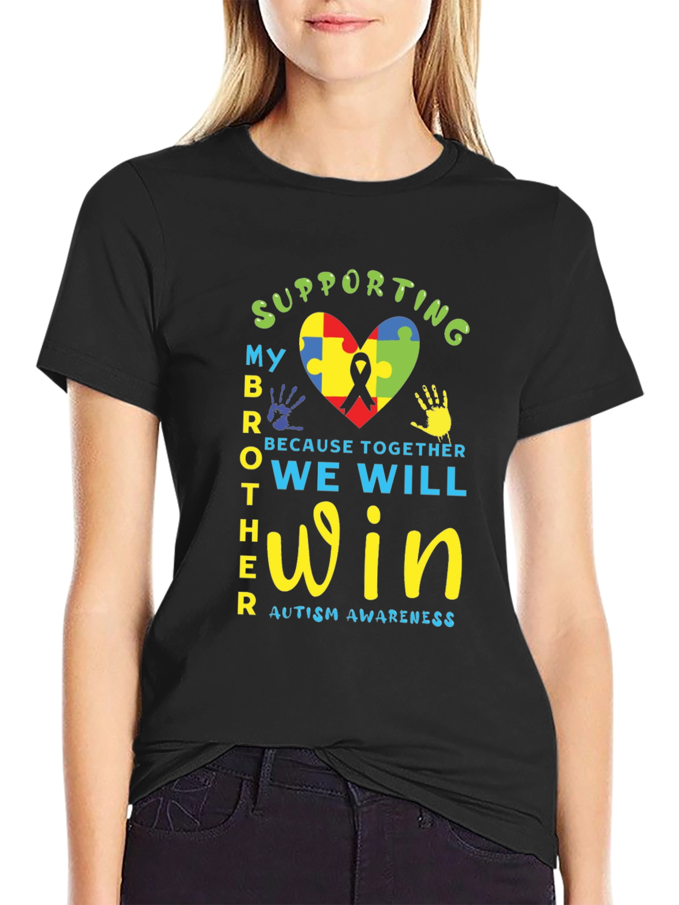 Supporting My Brother Autism Awareness T-Shirt