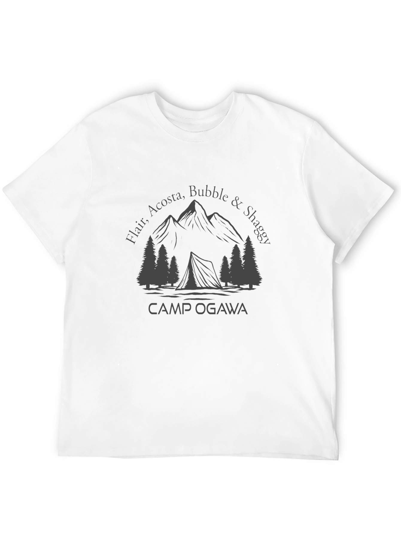 Camp Ogawa T-Shirt - Mountains & Tent Graphic Tee