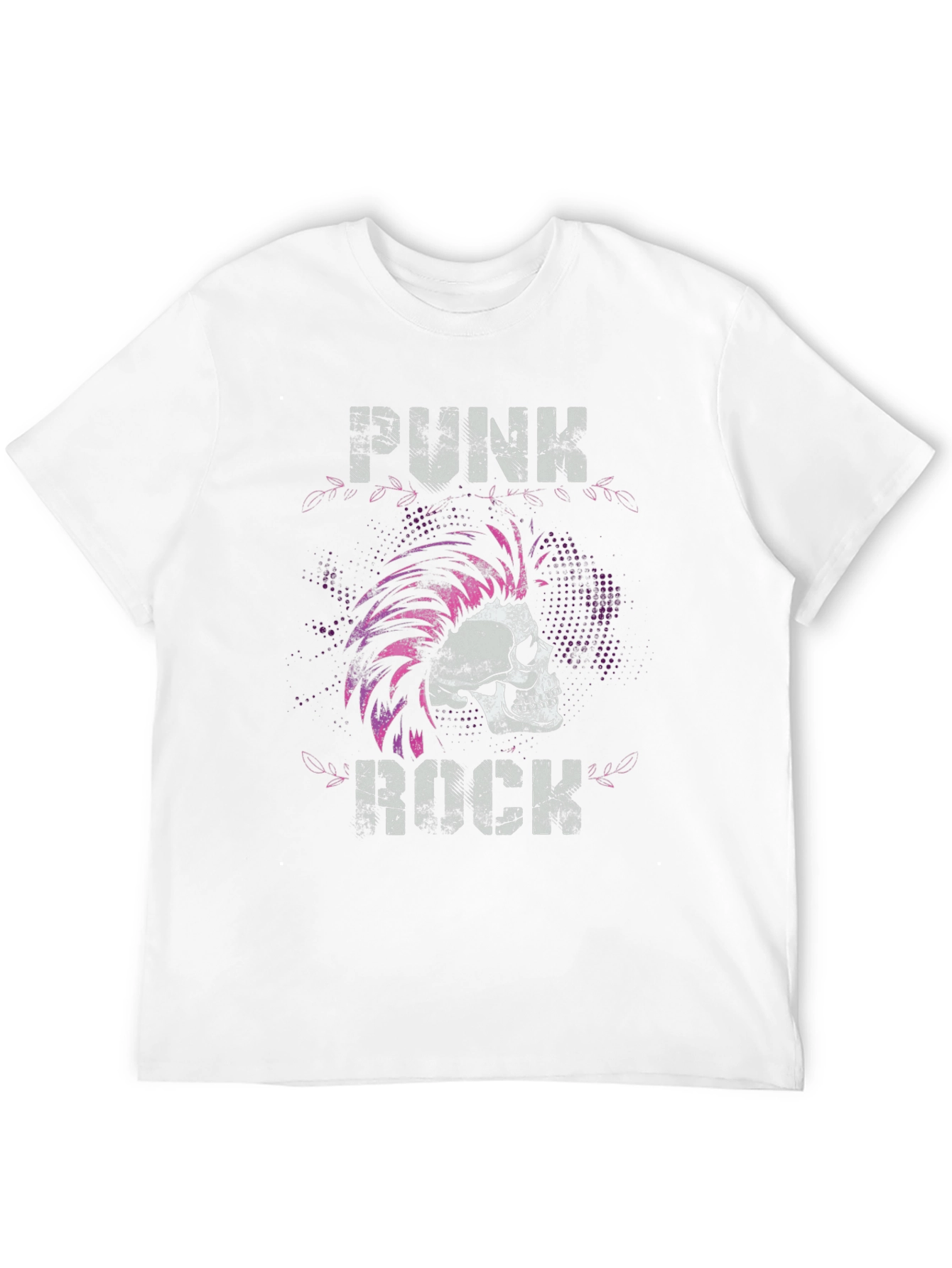 Punk Rock Skull Graphic Tee - Edgy Style