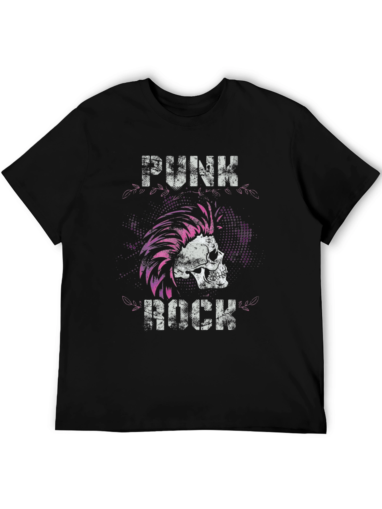Punk Rock Skull Graphic Tee - Edgy Style