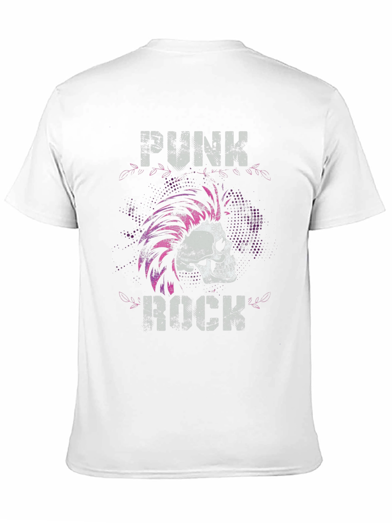 Punk Rock Skull Graphic Tee - Edgy Style