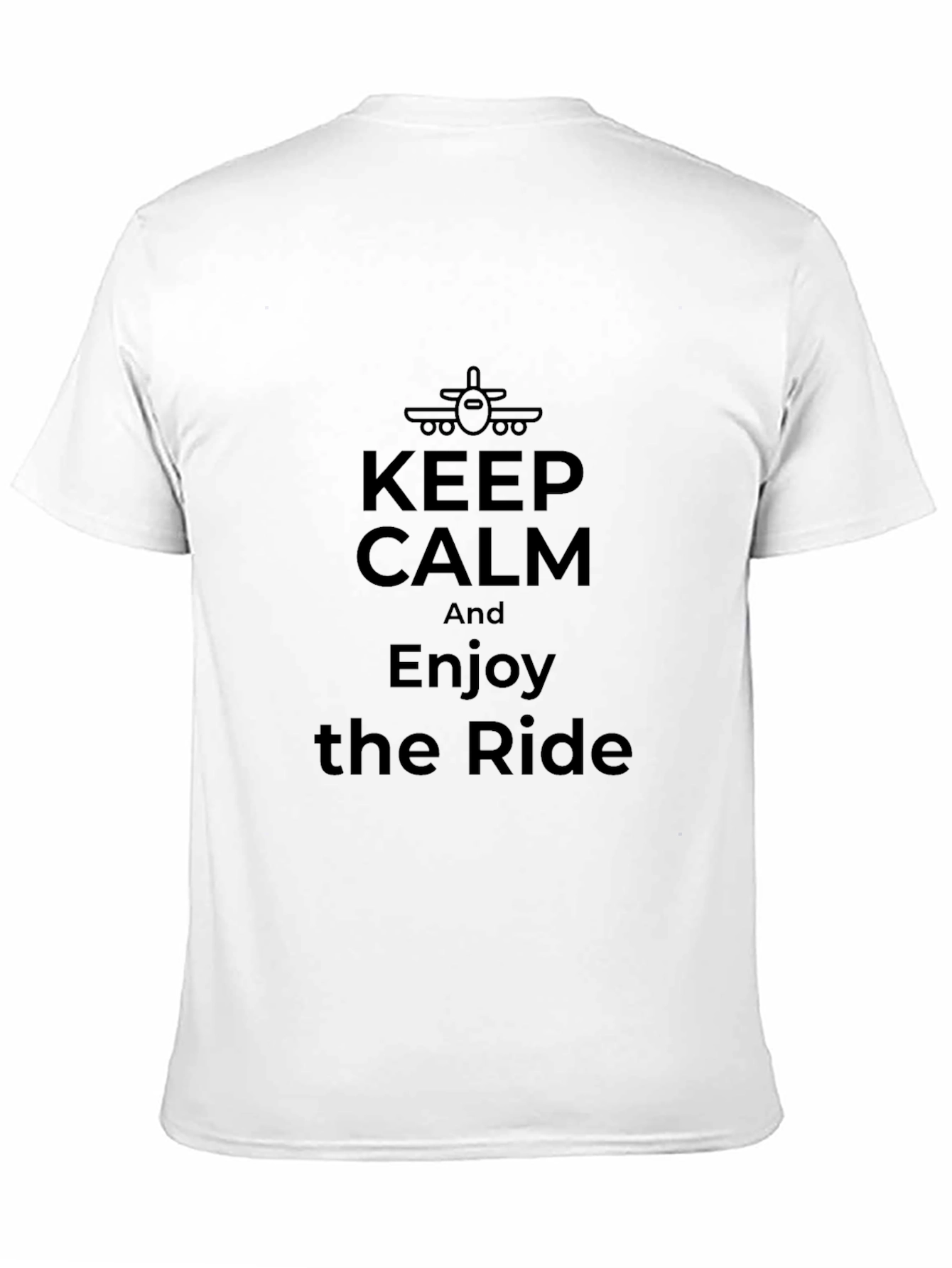 Keep Calm and Enjoy the Ride Airplane T-Shirt