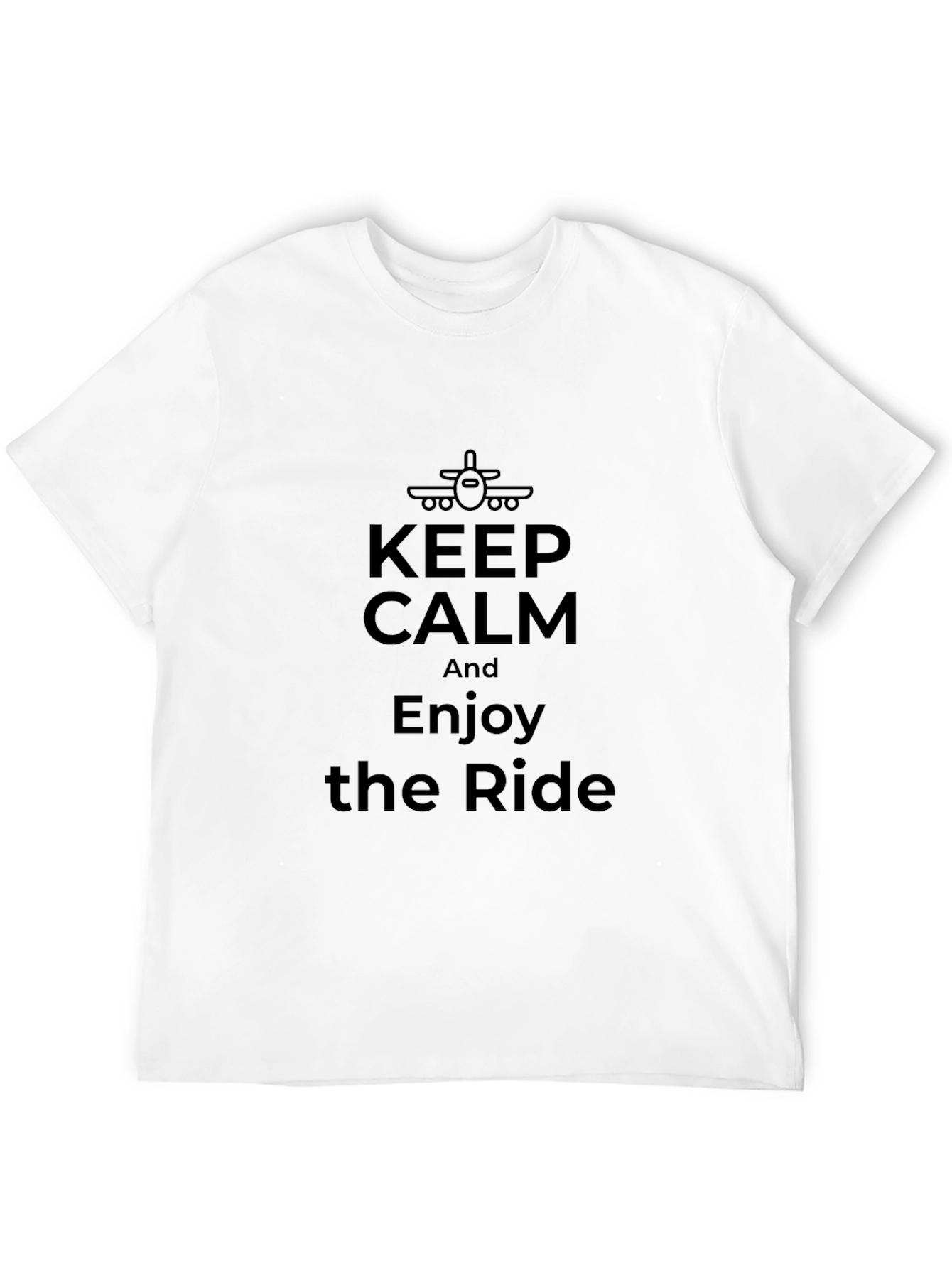 Keep Calm and Enjoy the Ride Airplane T-Shirt