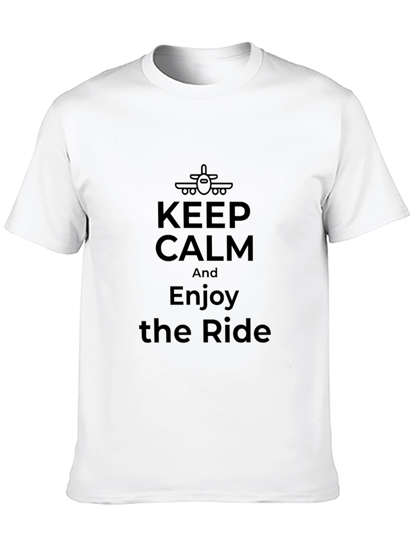 Keep Calm and Enjoy the Ride Airplane T-Shirt