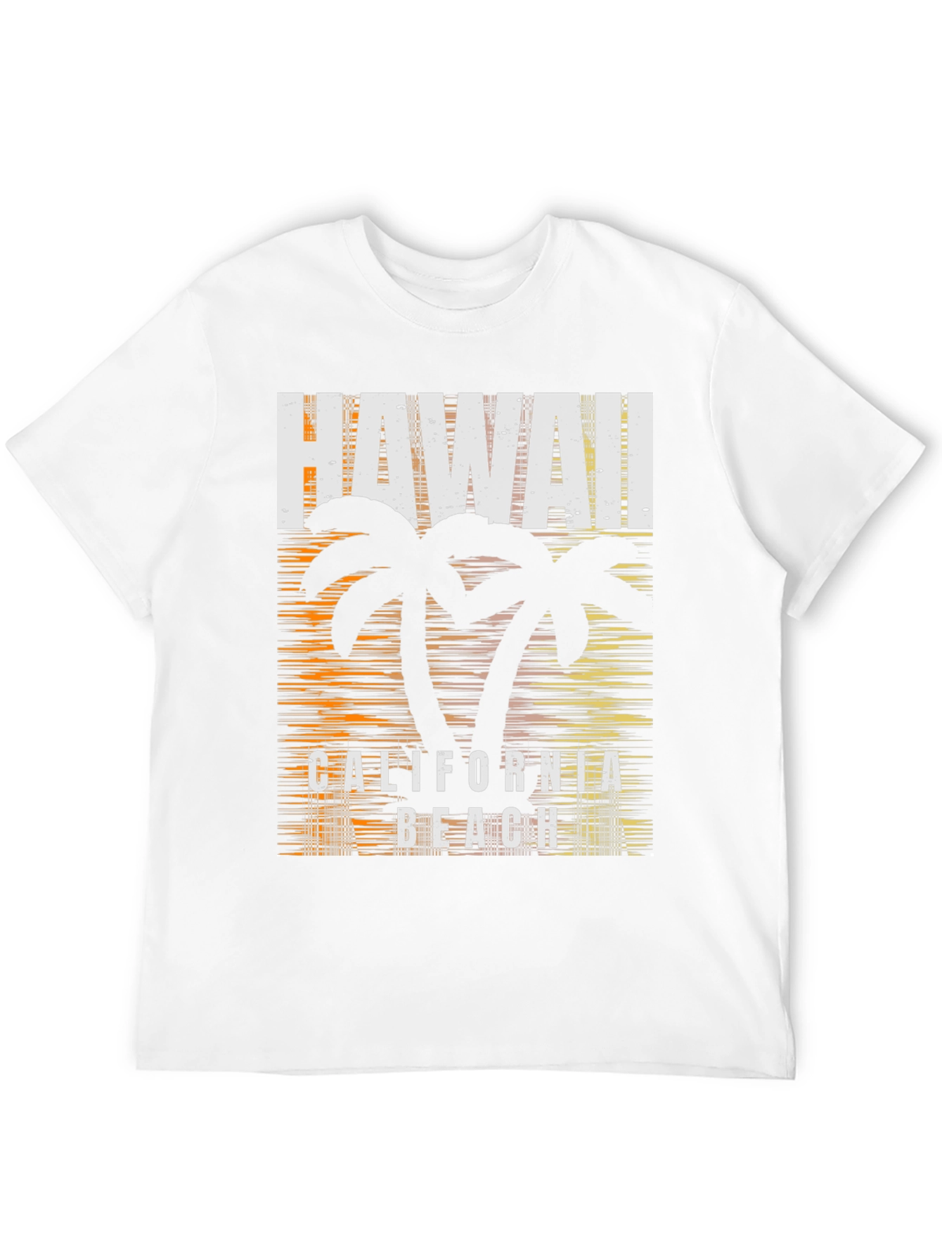Hawaii California Beach Graphic Print T-Shirt