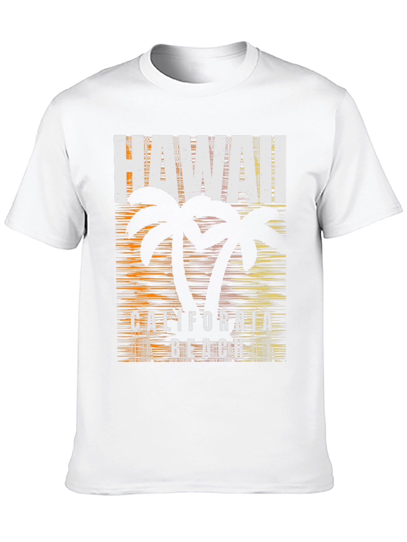 Hawaii California Beach Graphic Print T-Shirt