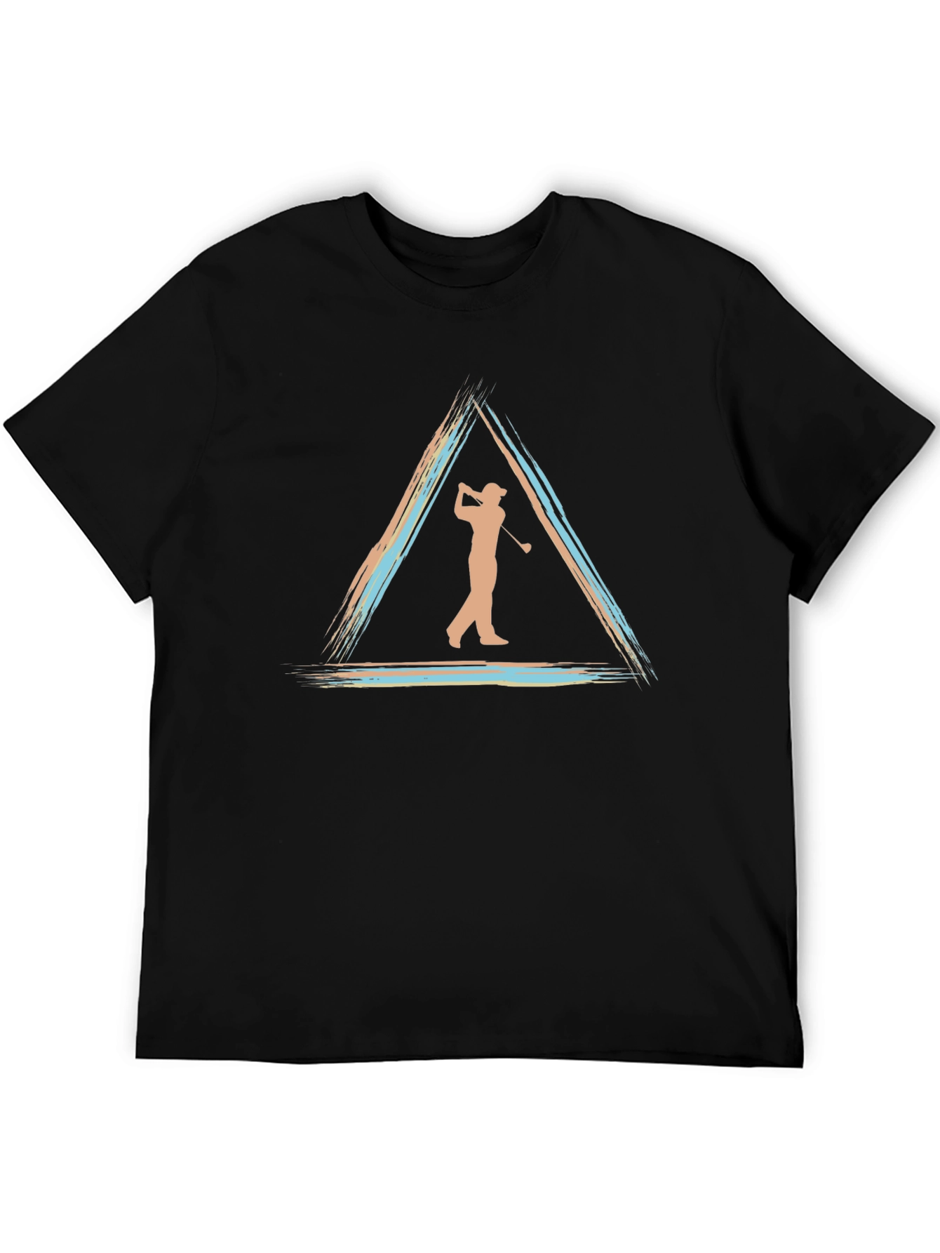 Golf Silhouette Tee - Triangle Design