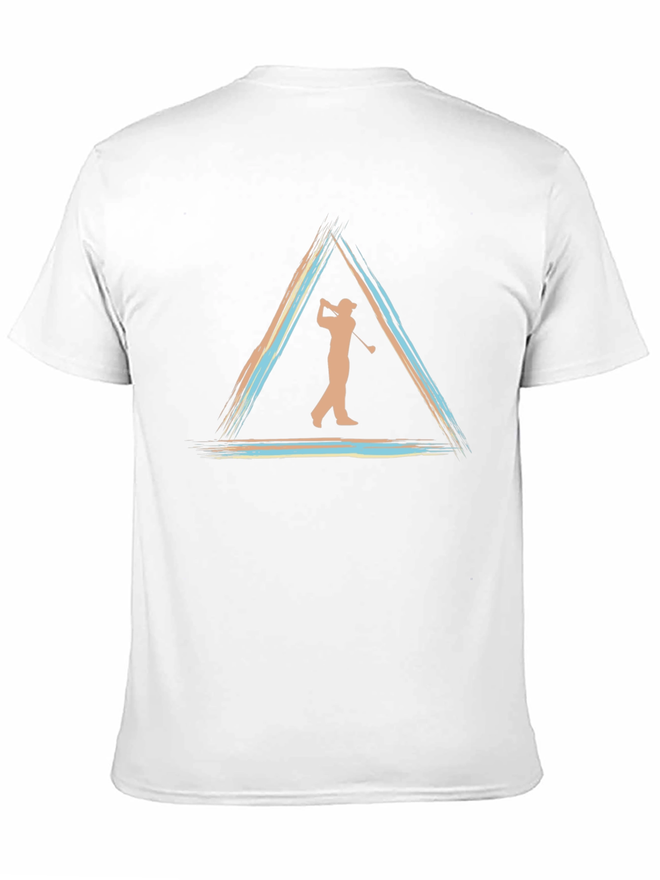 Golf Silhouette Tee - Triangle Design