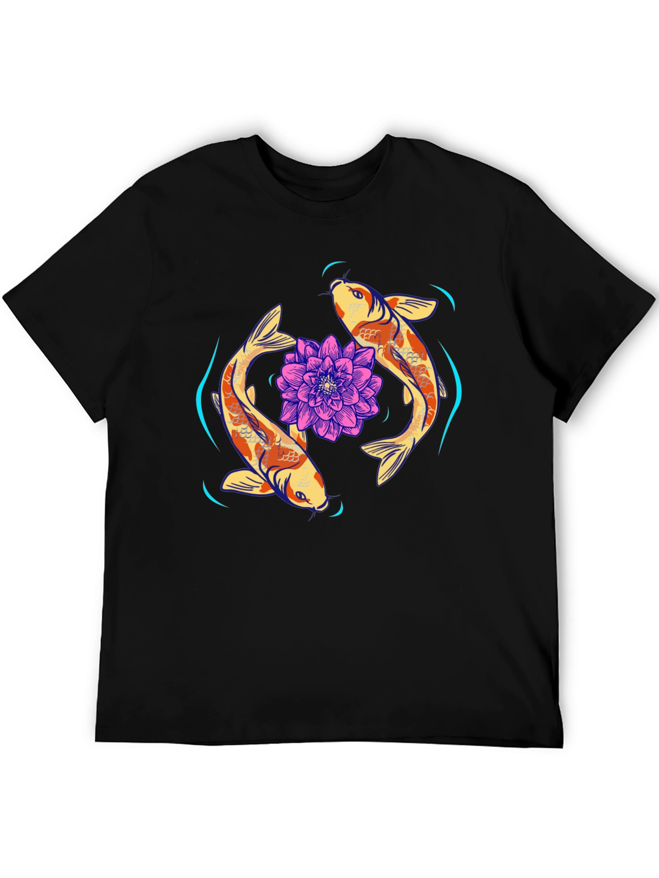 Koi Fish & Lotus Graphic Tee