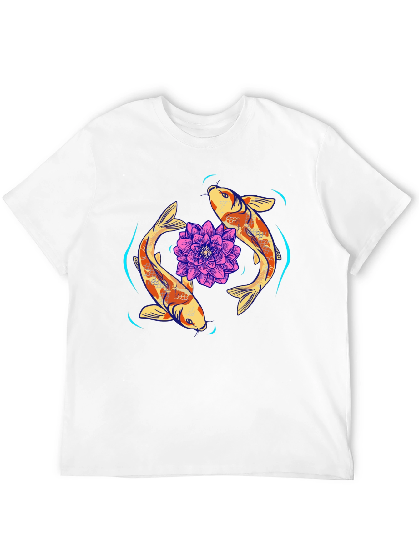 Koi Fish & Lotus Graphic Tee