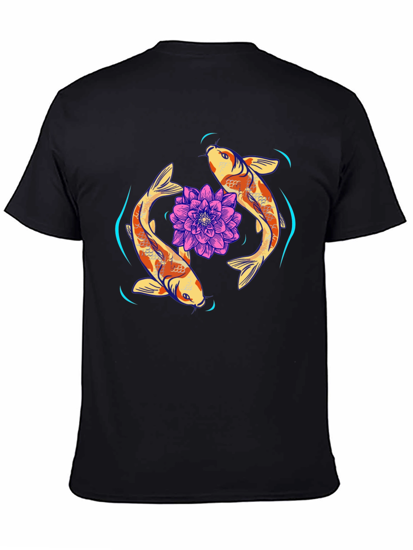 Koi Fish & Lotus Graphic Tee