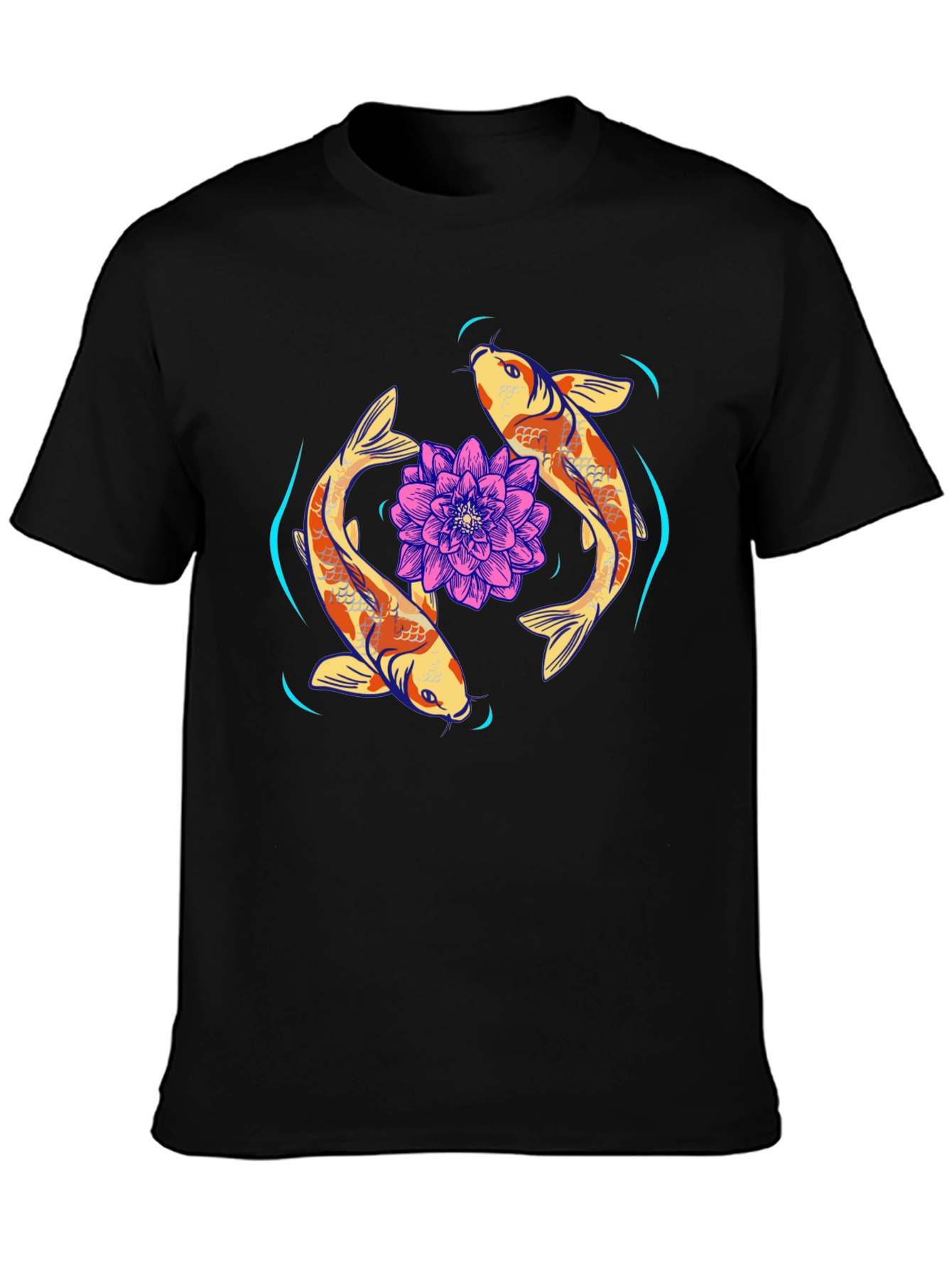 Koi Fish & Lotus Graphic Tee