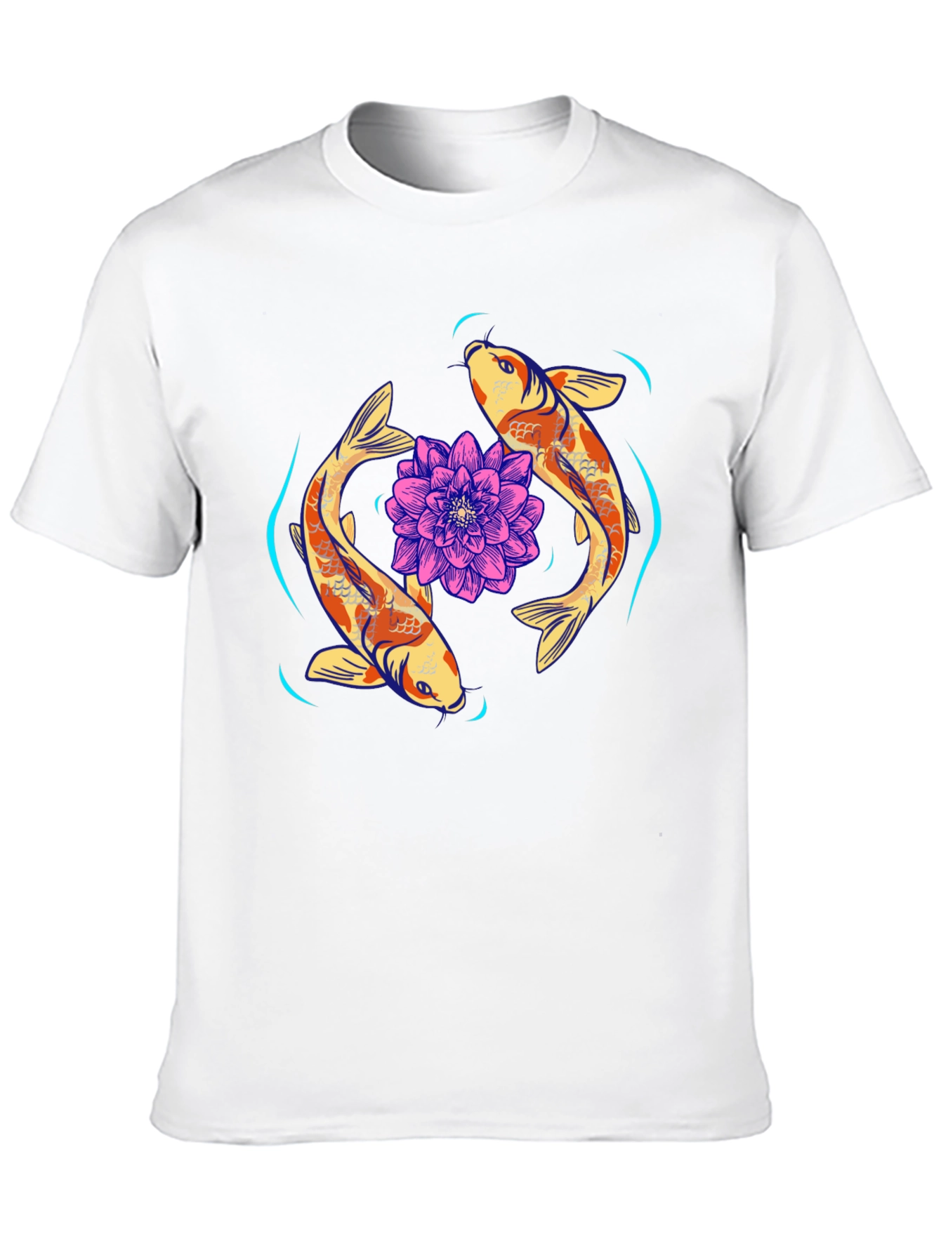 Koi Fish & Lotus Graphic Tee