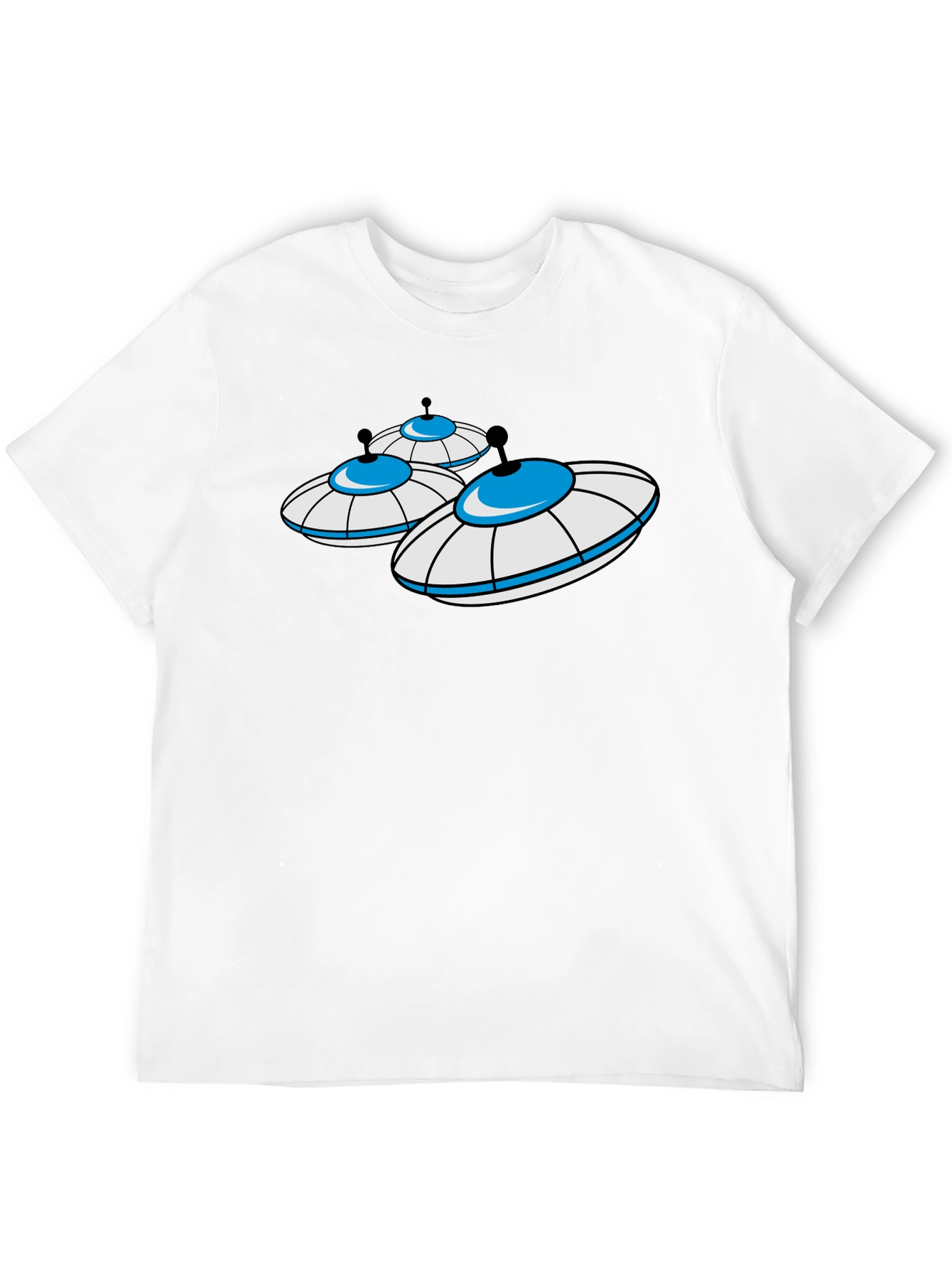 UFO Graphic T-Shirt - Black Cotton Blend Tee