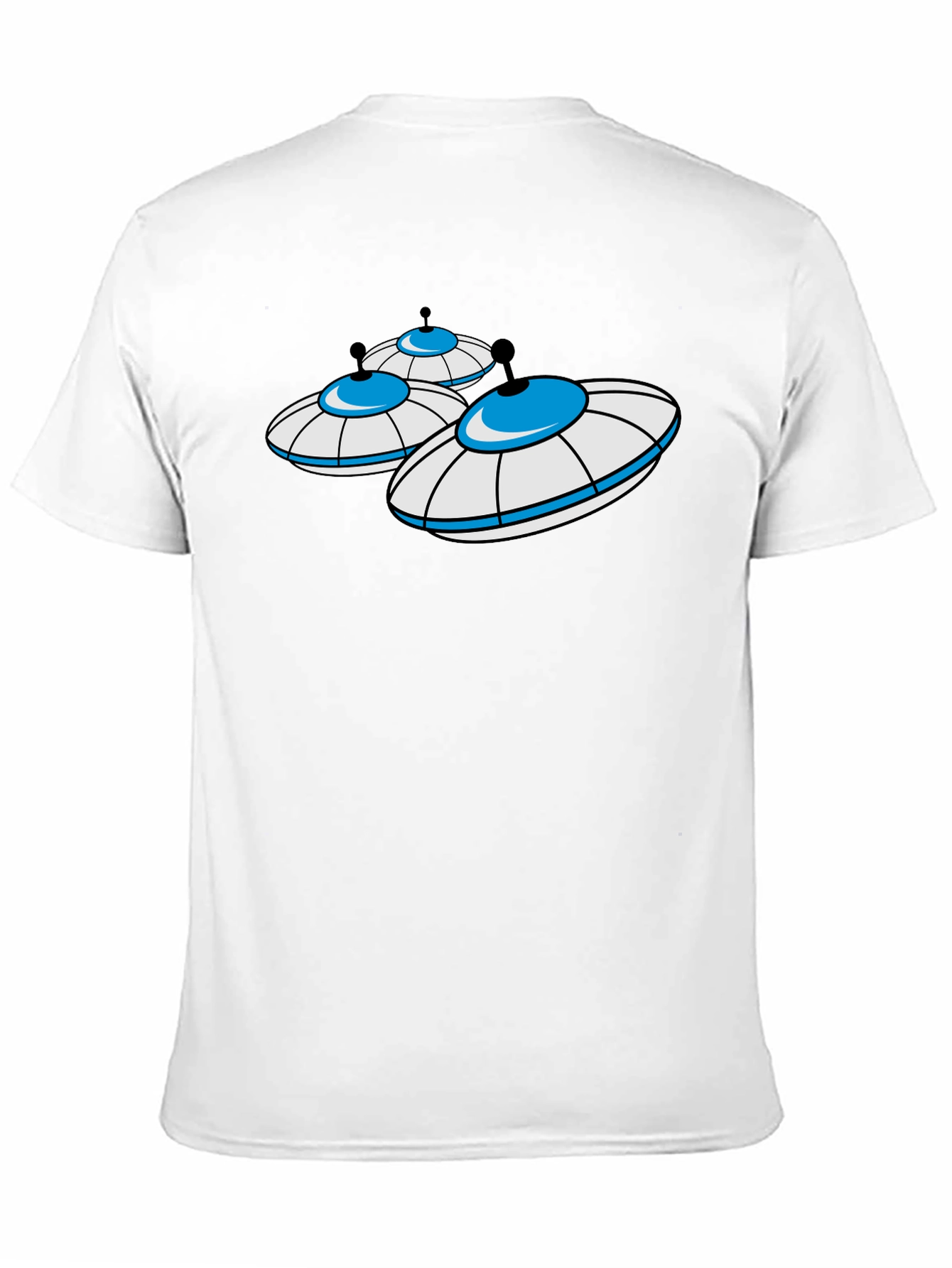 UFO Graphic T-Shirt - Black Cotton Blend Tee