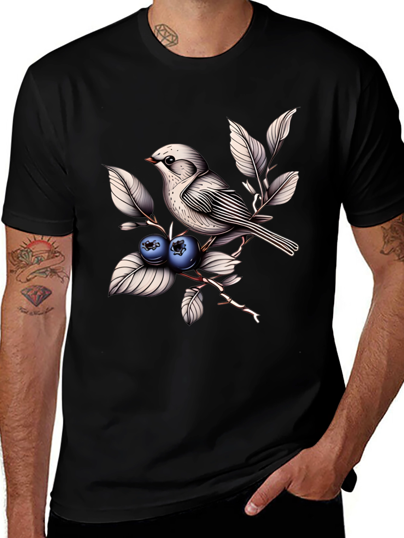 Bird & Berries Graphic Tee