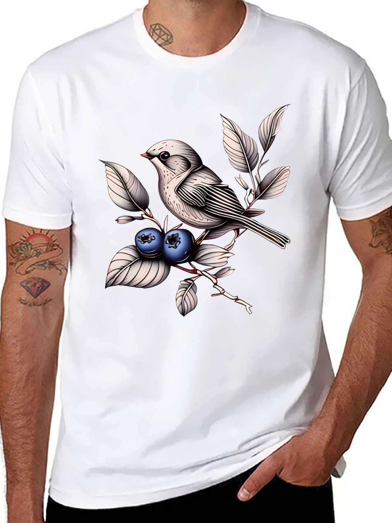 Bird & Berries Graphic Tee